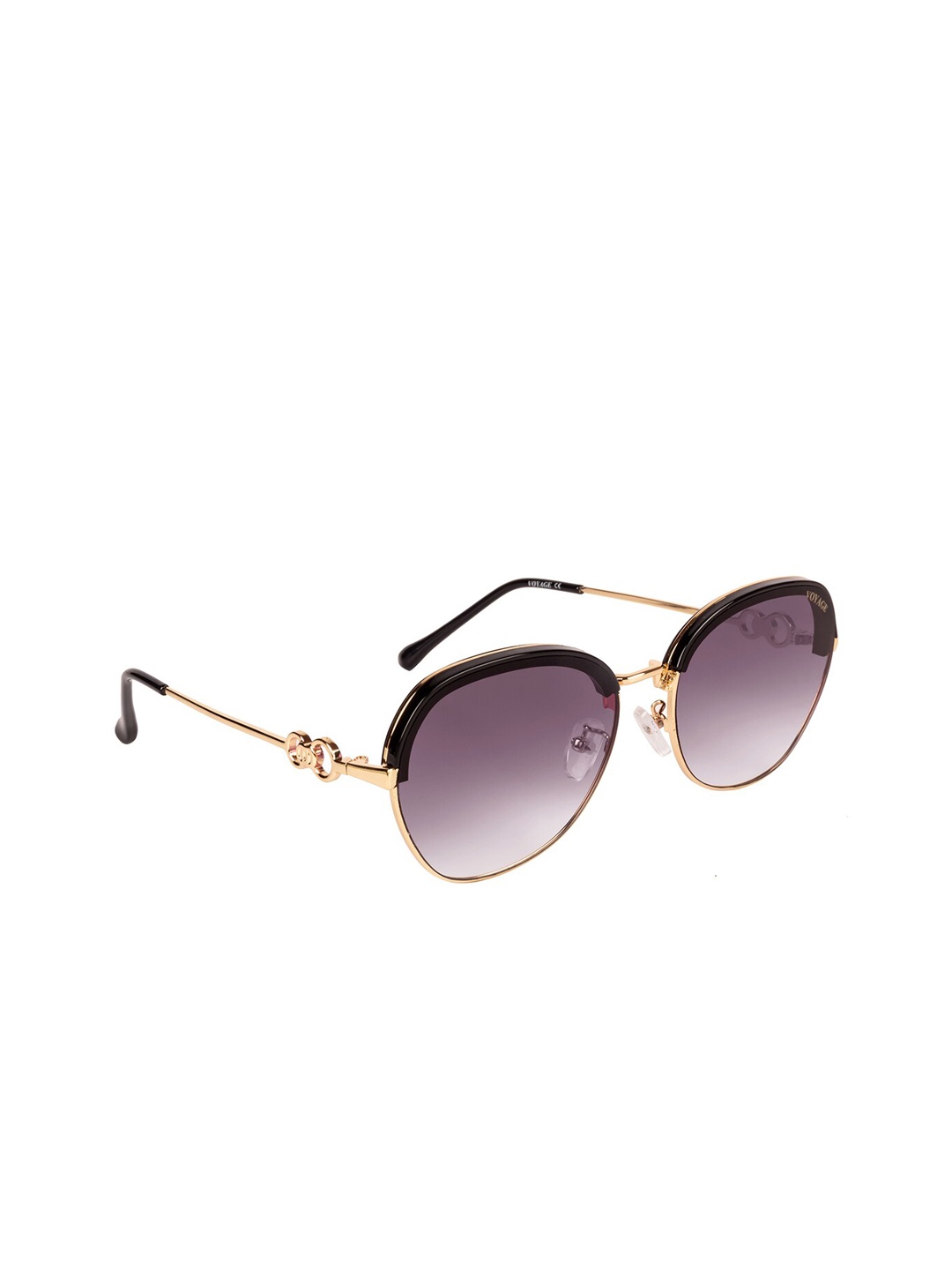 

Voyage Unisex Oval Sunglasses B80403MG3482, Purple