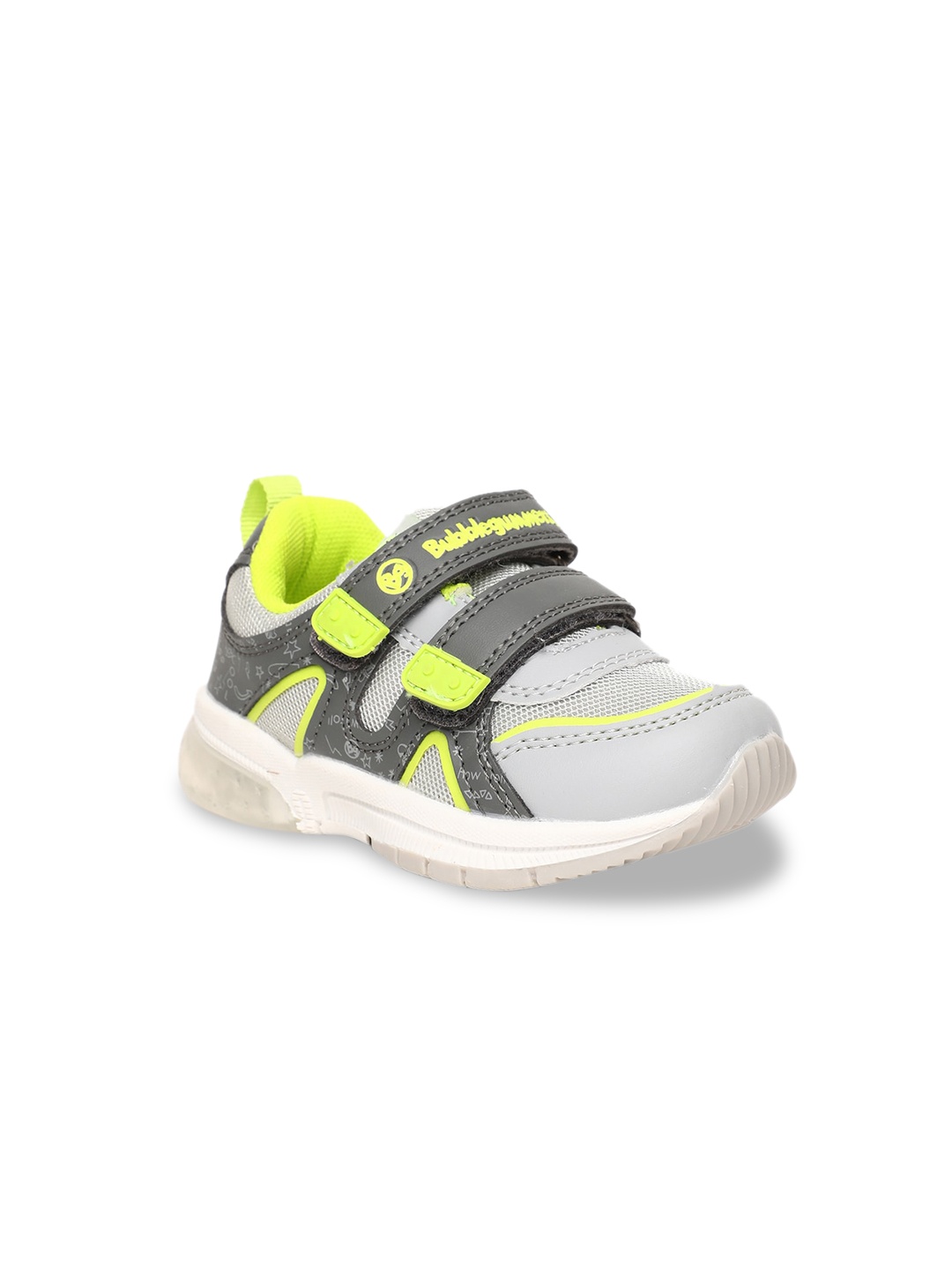 

Bubblegummers Boys Grey Colourblocked Slip-On Sneakers