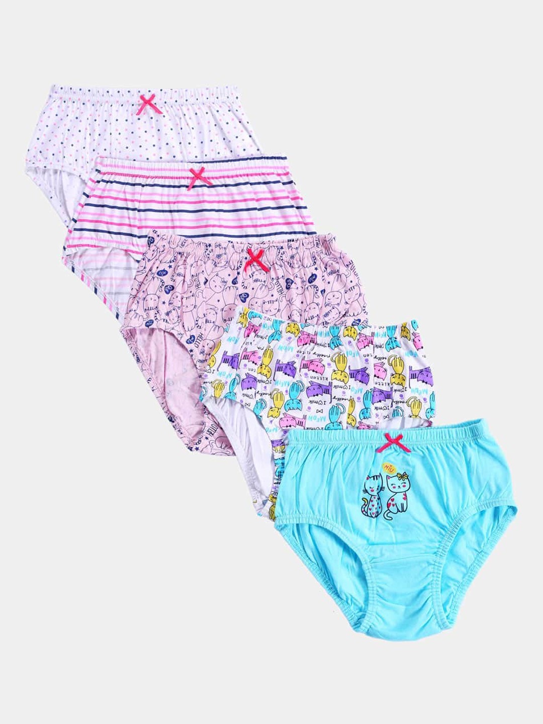 

Bodycare Girls Pack of 5 Assorted Printed Briefs KIA9106-PK001