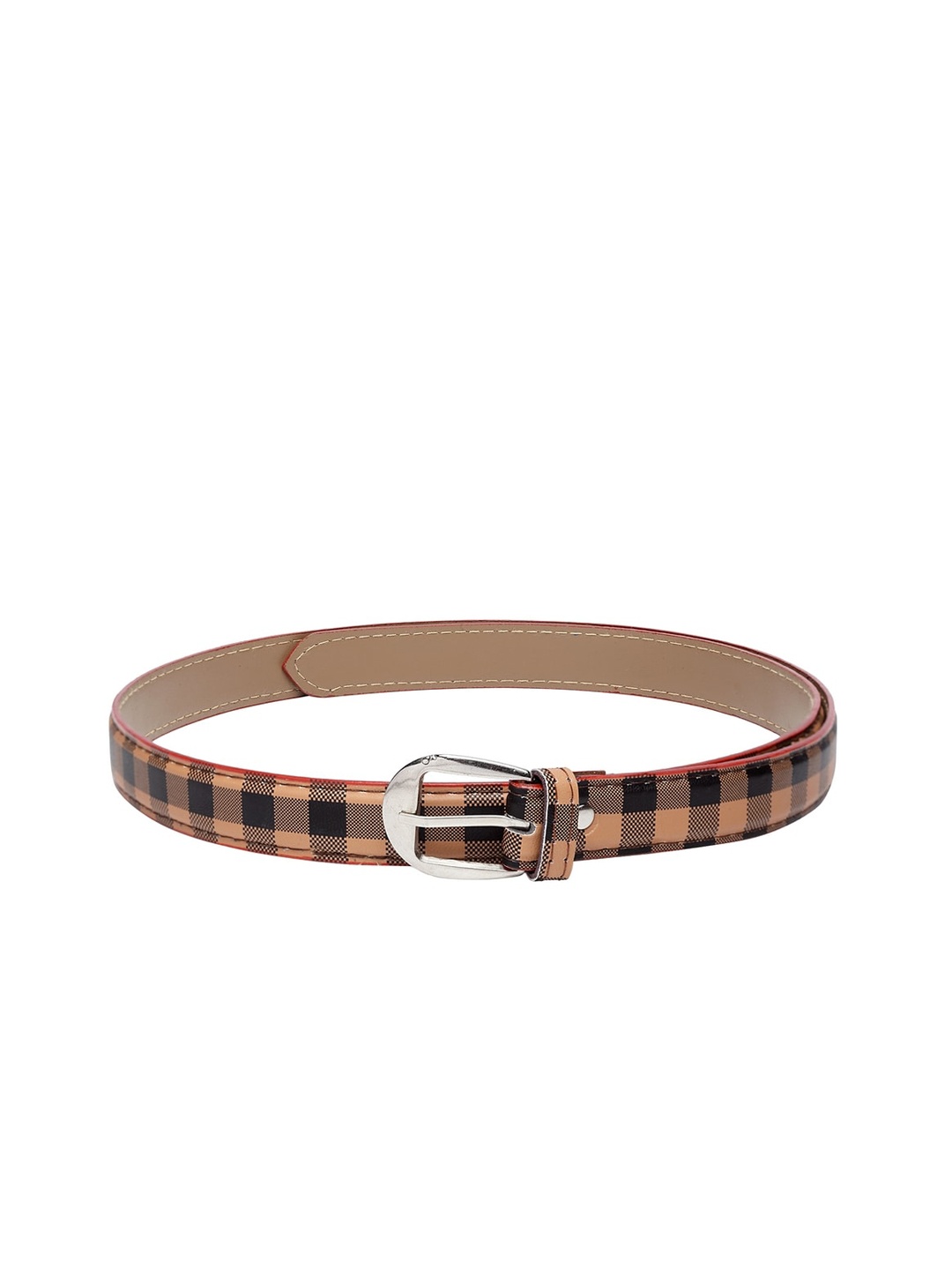 

Apsis Women Brown & Black Checked Belt