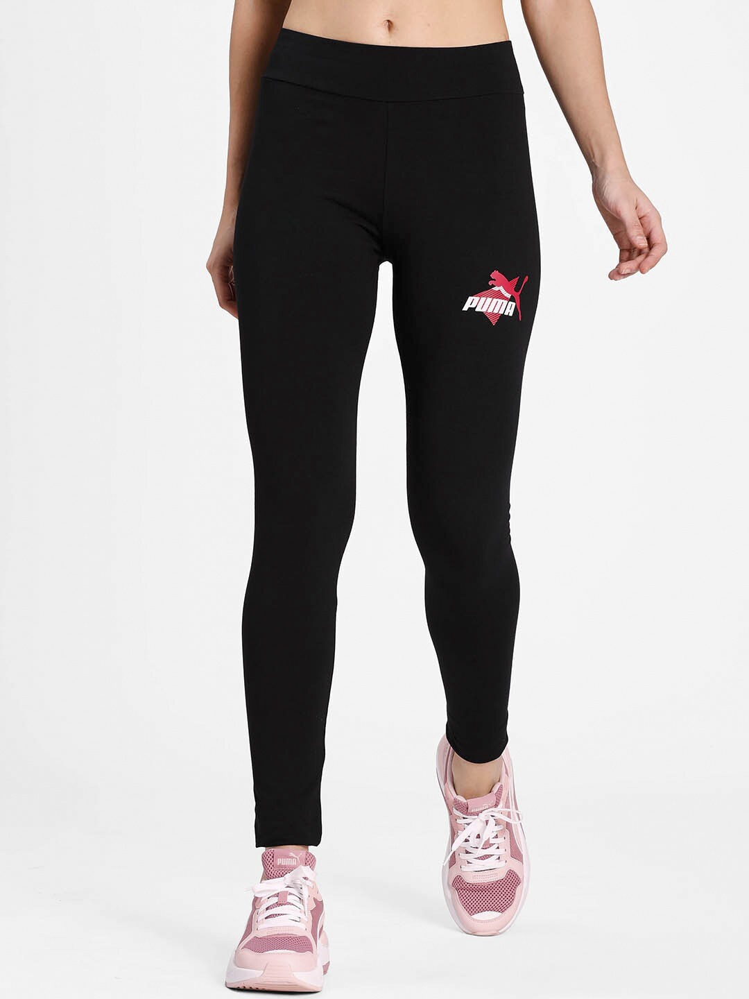 

Puma Women Black Slant Graphic Tights