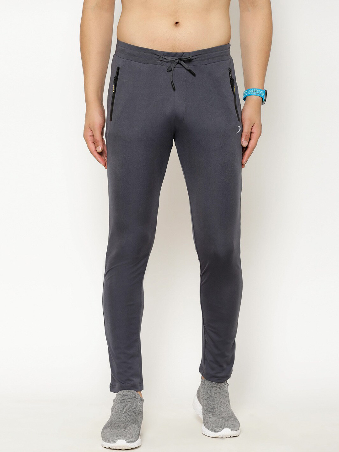 

SAPPER Men Grey Solid Slim-Fit Track Pants