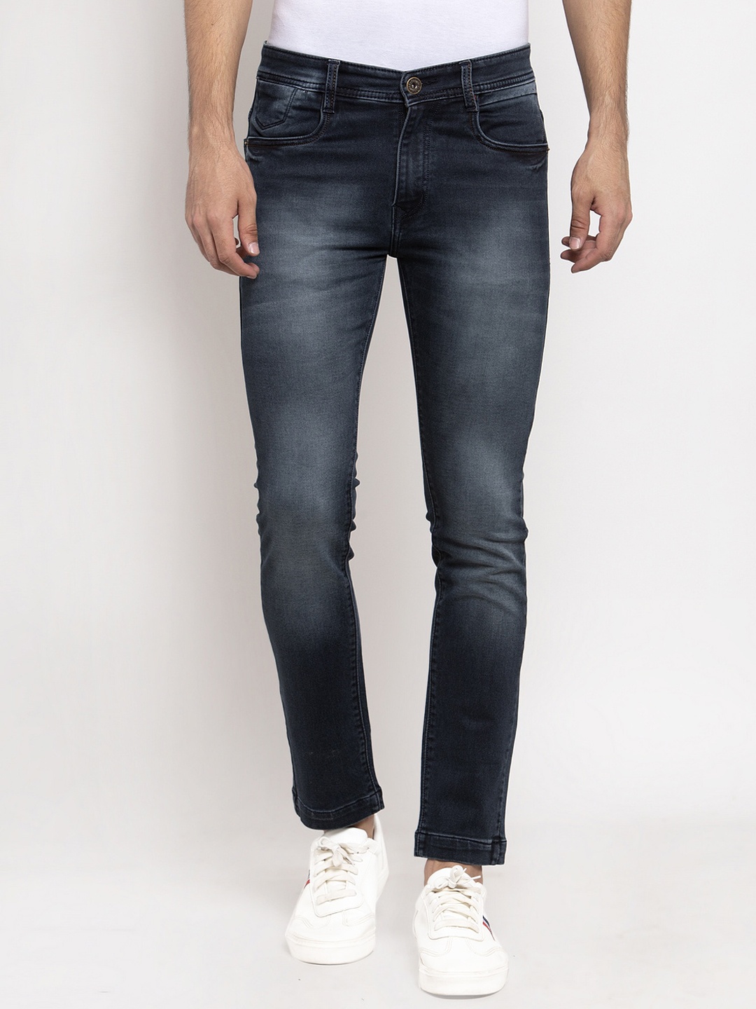 

Rodamo Men Blue Slim Fit Mid-Rise Clean Look Stretchable Jeans