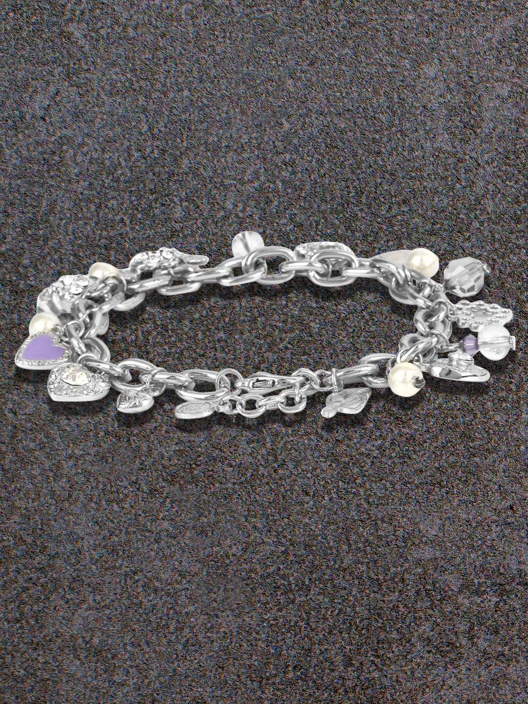 

Estele Silver-Plated Charm Bracelet