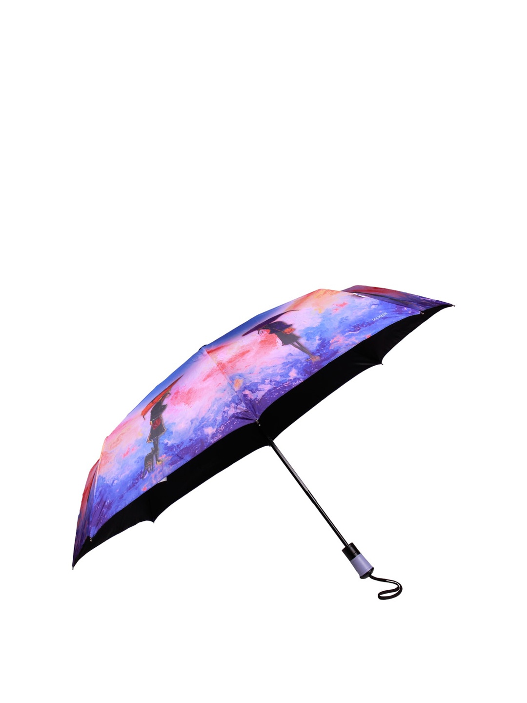 

Johns Blue Printed 585 3 Fold FRP Fusion Foldable Umbrella