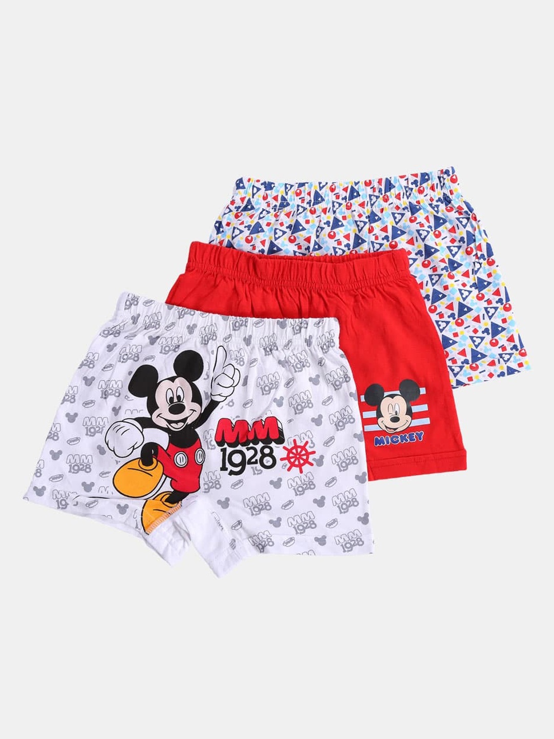 Bodycare Kids Boys Pack Of 3 Assorted Mickey & Friends Trunks KIA9477-PK001