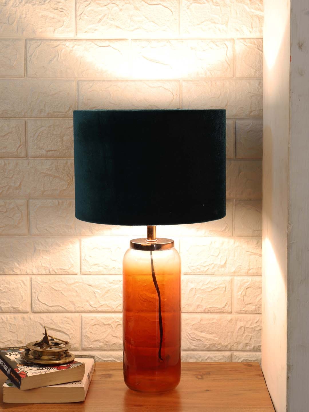 

Grated Ginger Bottle Green Solid Twilight Table Lamp
