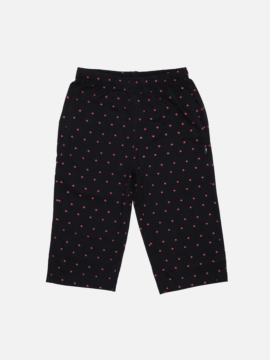 

PROTEENS Boys Black & Pink Printed Lounge Capris