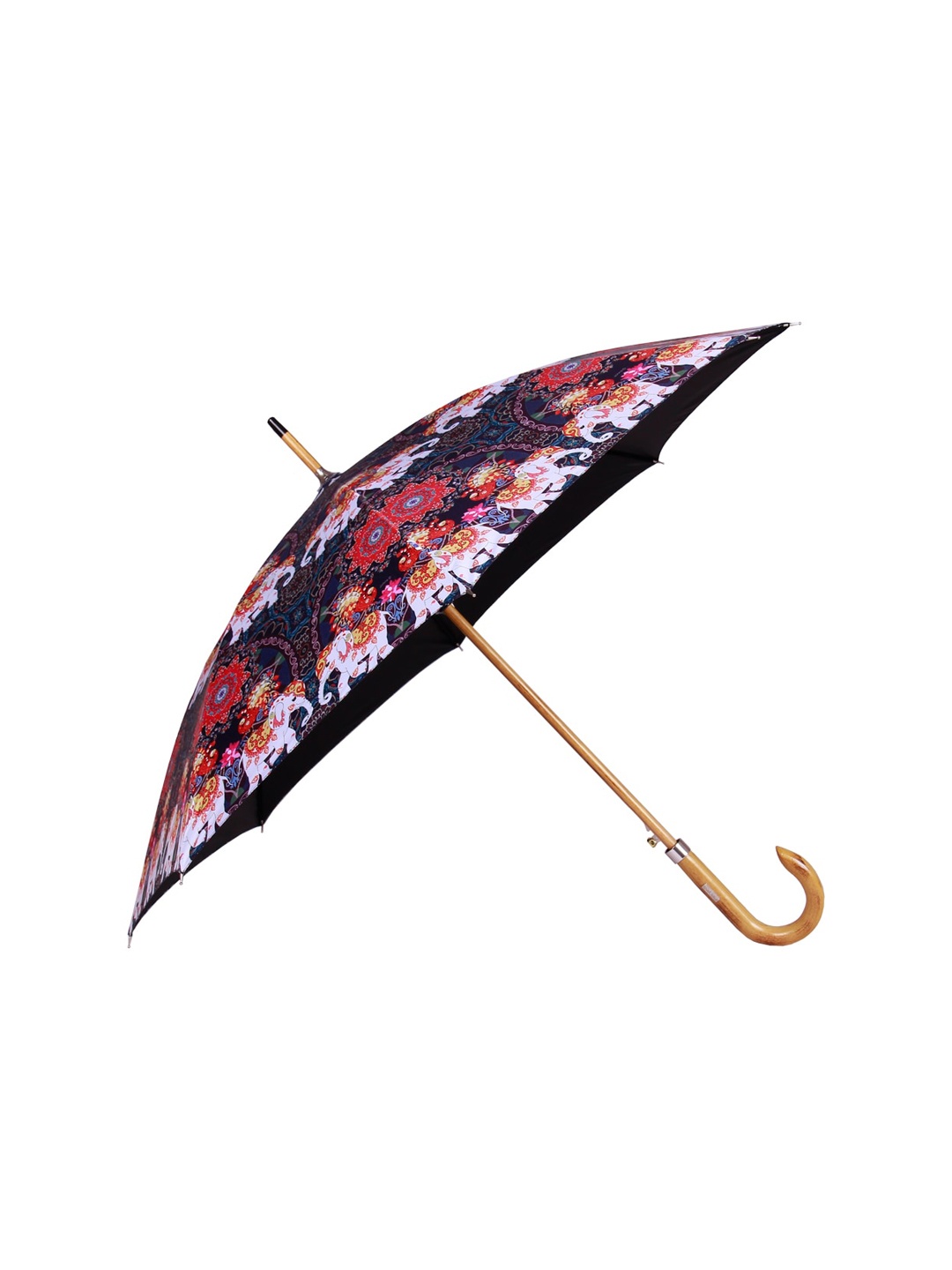 

Johns Unisex Assorted 610 Woodking Ethnic Series Non-Foldable Semi-Automatic Umbrella