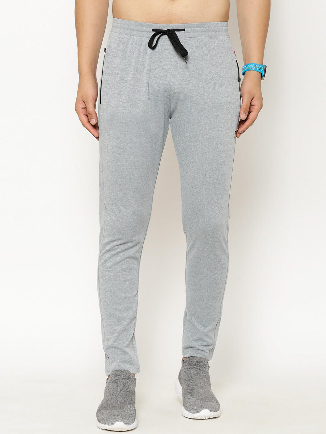 

SAPPER Men Grey Melange Solid Slim-Fit Track Pants