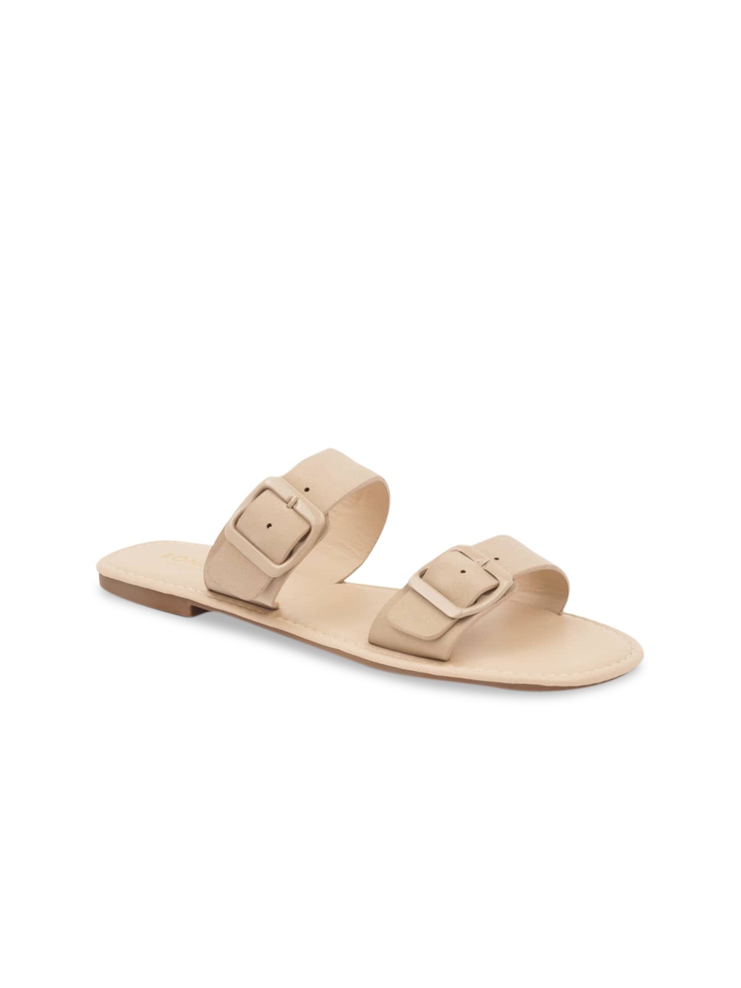 

London Rag Women Nude-Coloured Solid Open Toe Flats