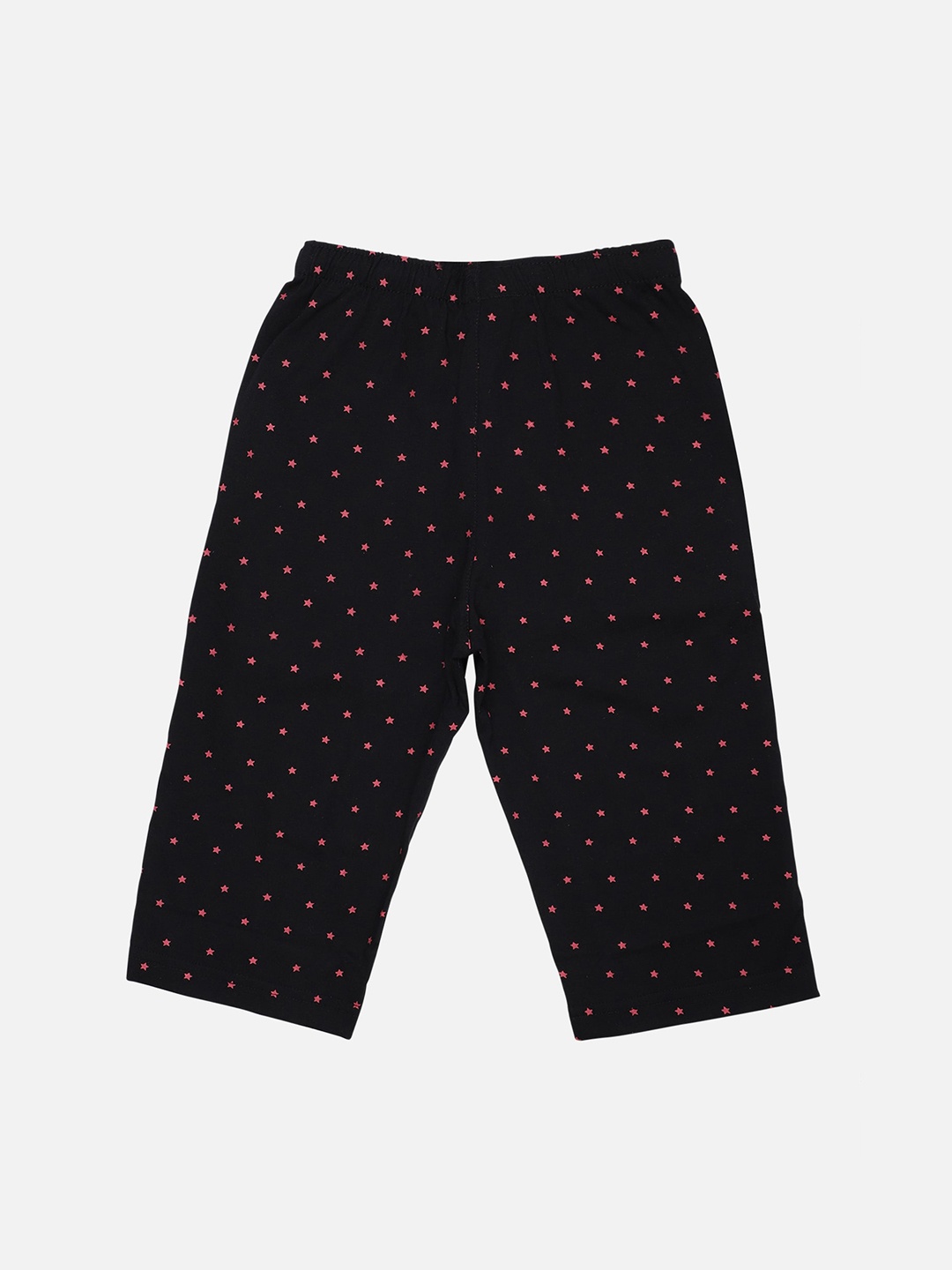 PROTEENS Boys Black & Pink Printed Lounge Capris