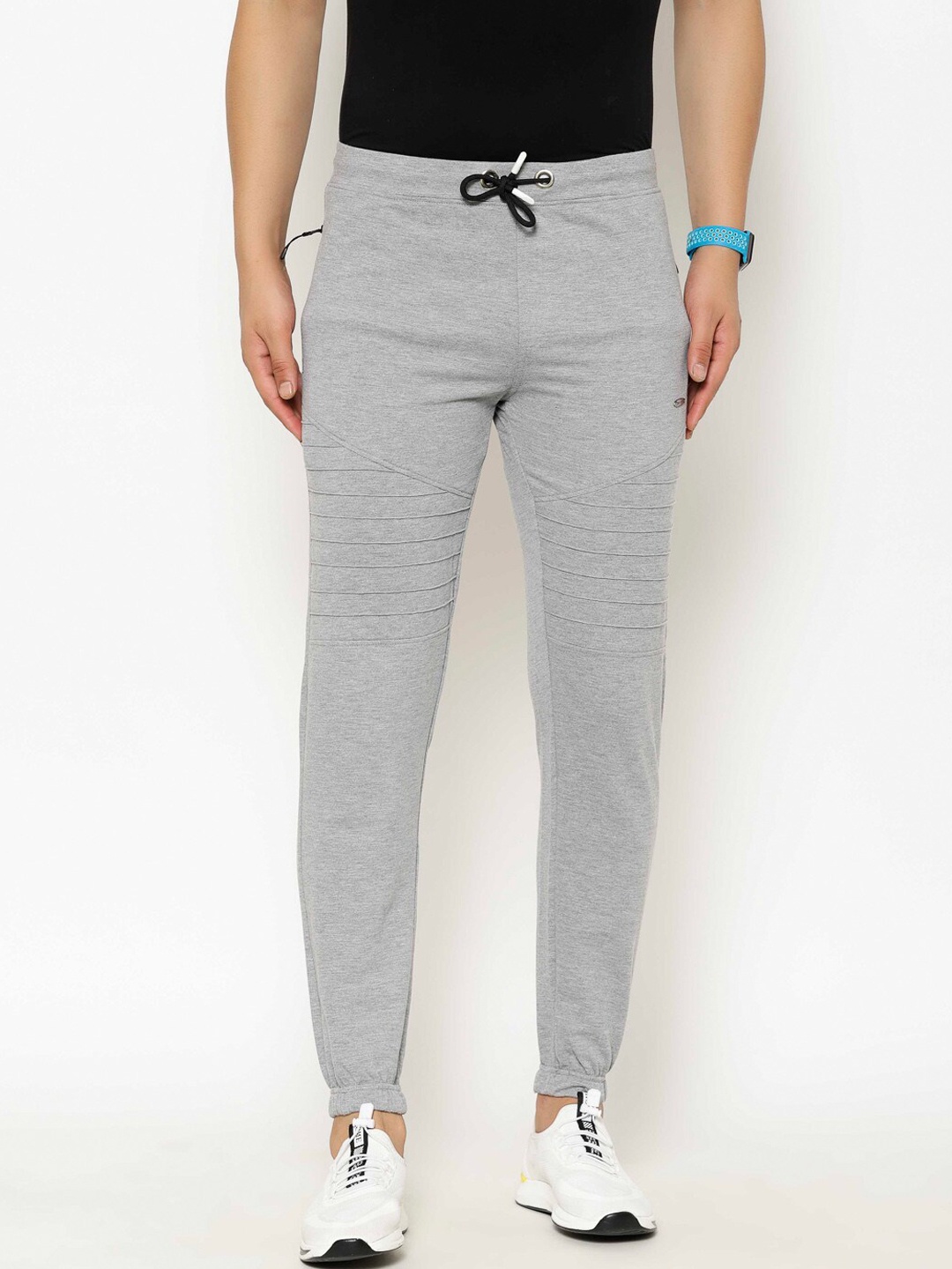 

SAPPER Men Grey Melange Solid Slim-Fit Joggers
