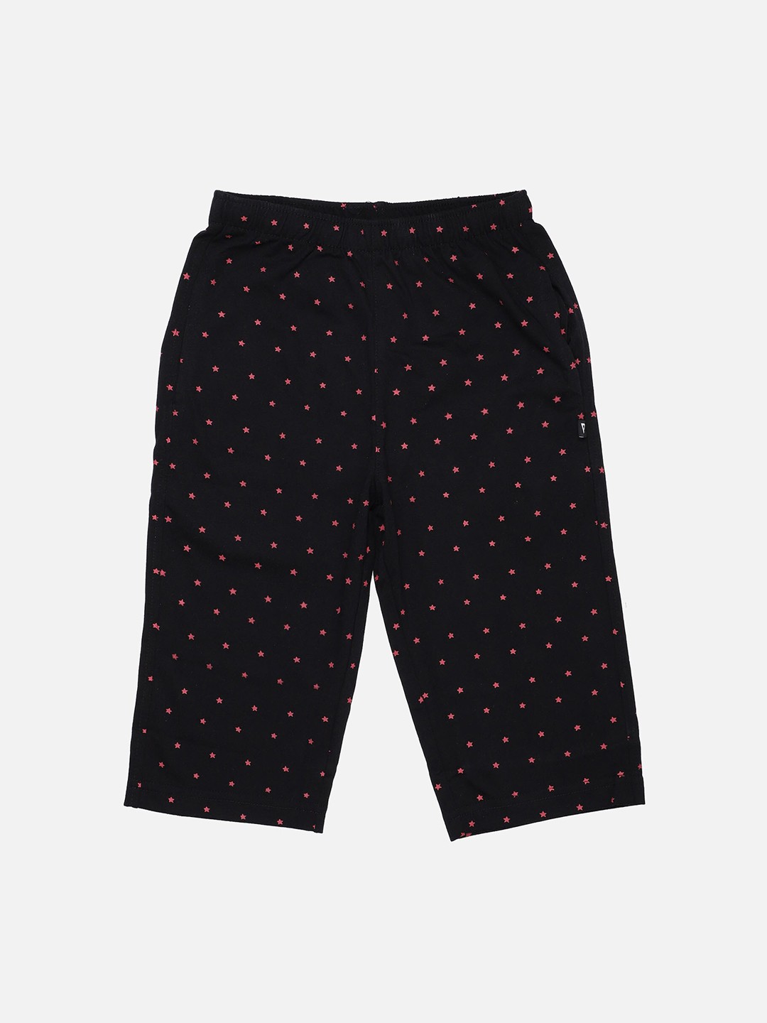 

PROTEENS Boys Black & Pink Printed Lounge Capris