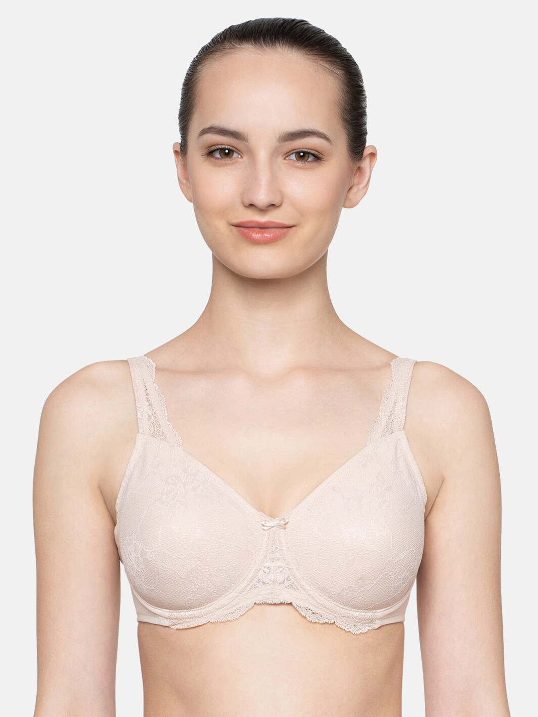 

Triumph Contouring Sensation Non Padded Wired Support Minimizer Bra, Beige
