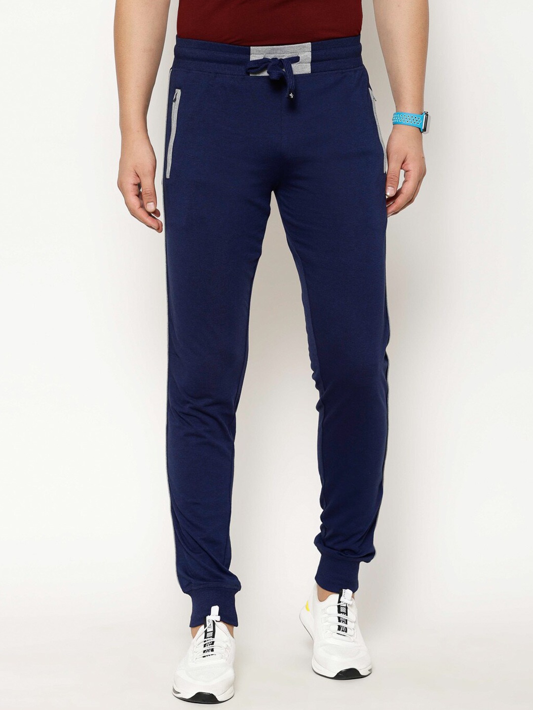 

SAPPER Men Blue Solid Slim Fit Training Or Gym Joggers