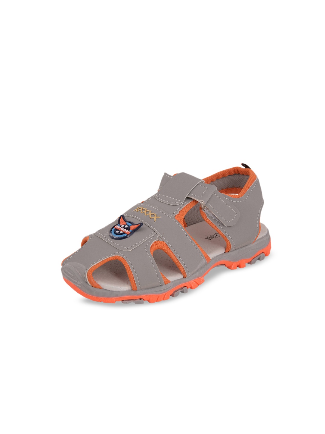 

Yellow Bee Boys Grey & Orange Fisherman Sandals