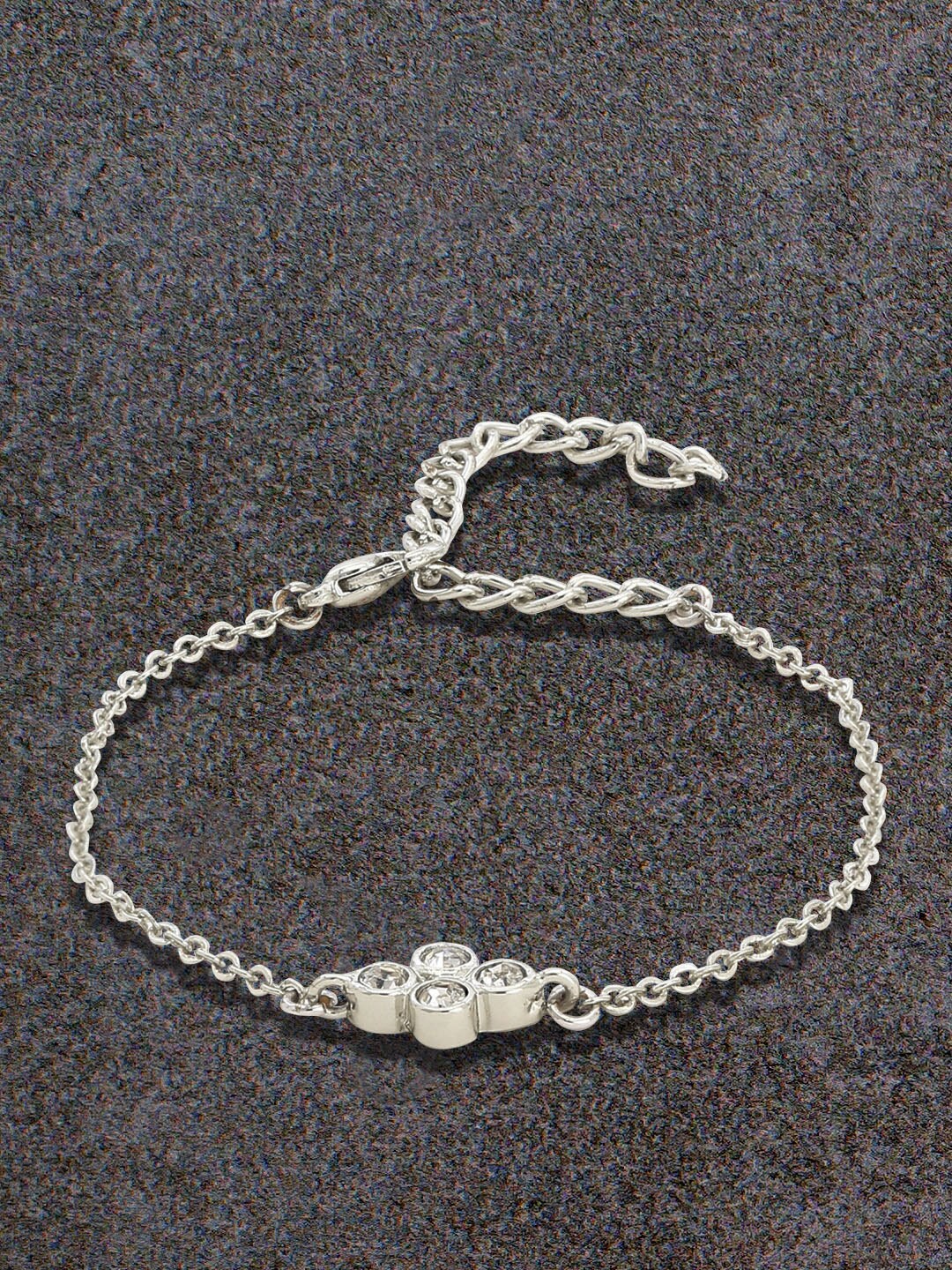 

Estele Silver Rhodium-Plated CZ Bracelet