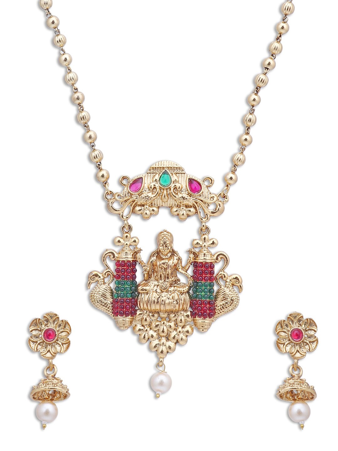 

Sukkhi Gold-Plated Temple Jewellery Set