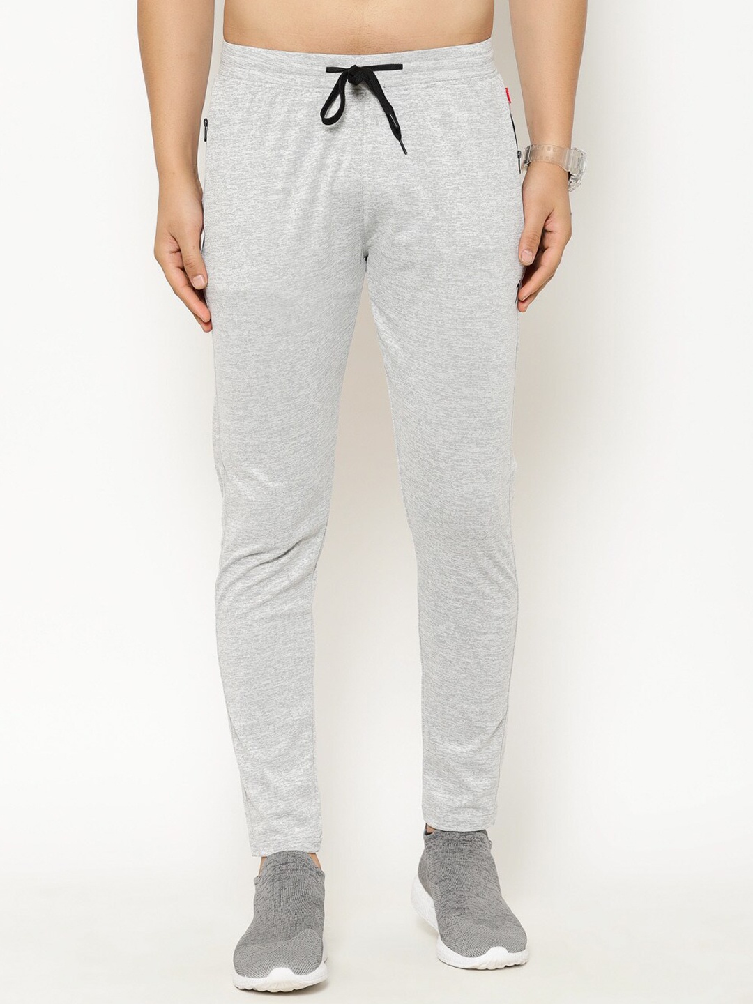 

SAPPER Men Grey Melange Solid Slim-Fit Track Pants