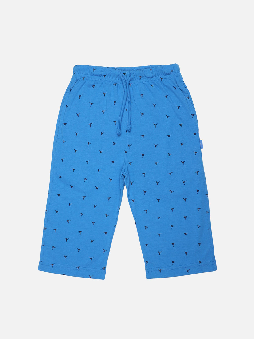 

PROTEENS Boys Blue & Black Printed Lounge Capris