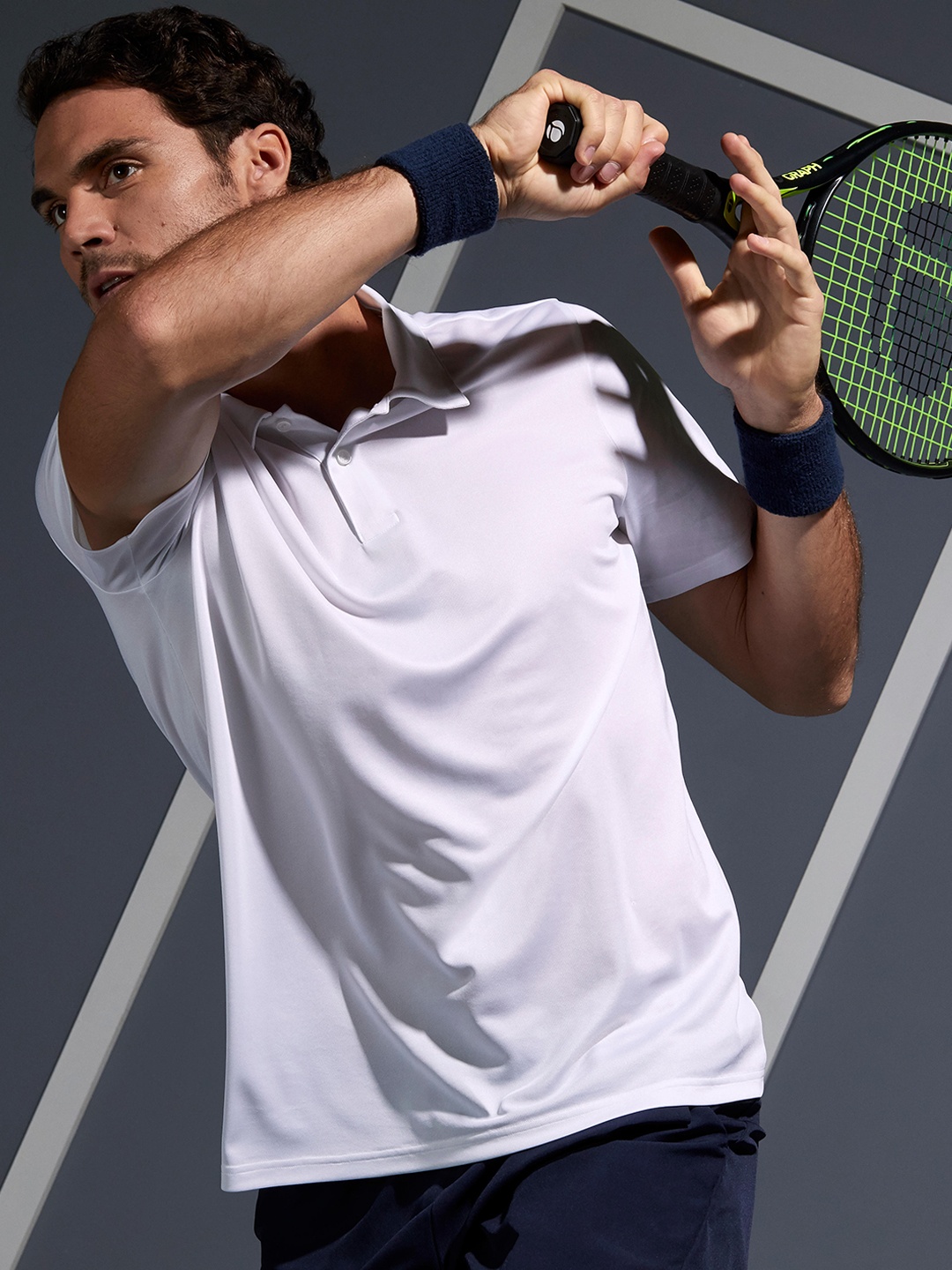 

Artengo By Decathlon Men White Quick Drying Tennis T-Shirt