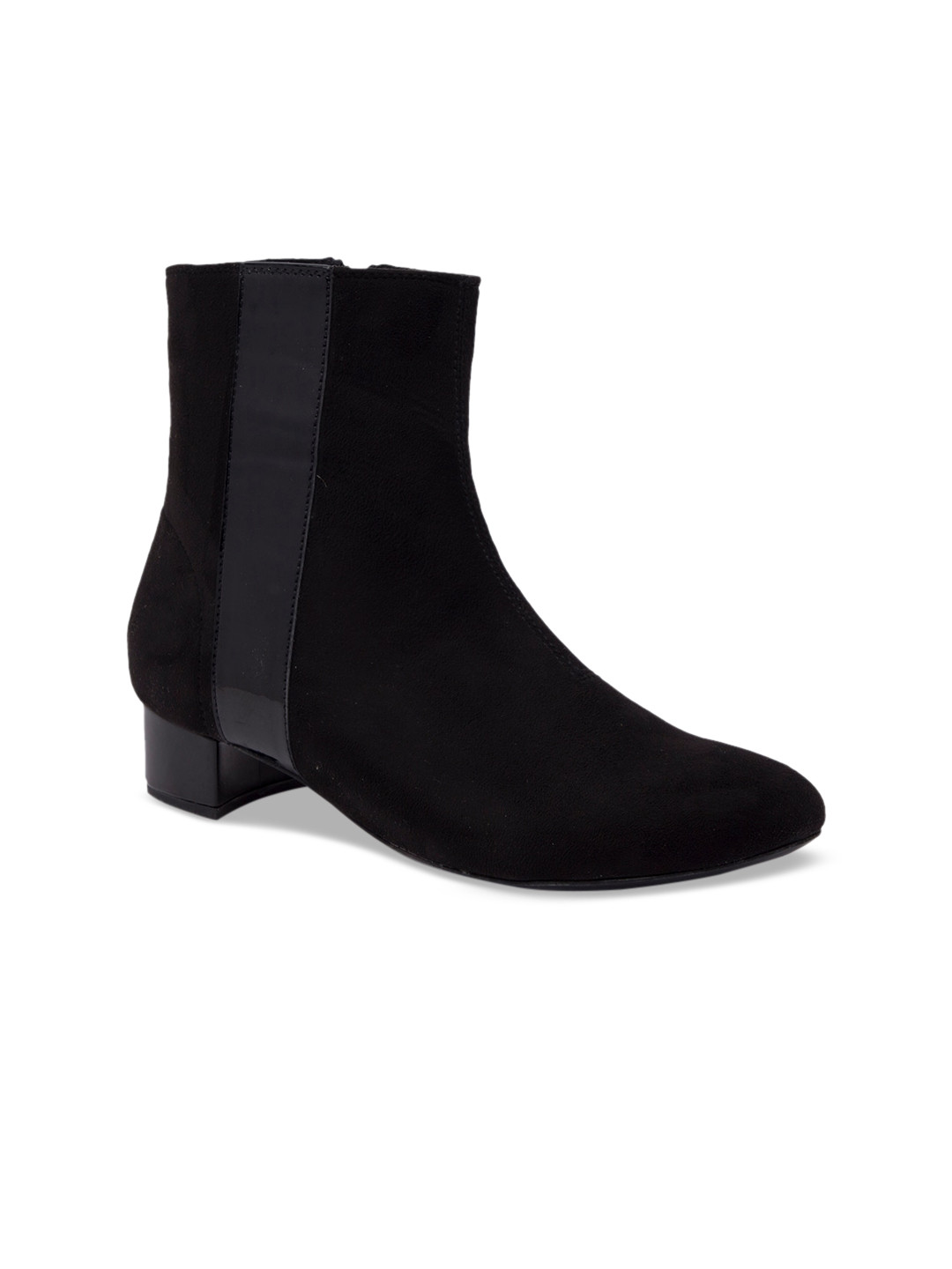 

Rocia Women Black Solid Heeled Boots