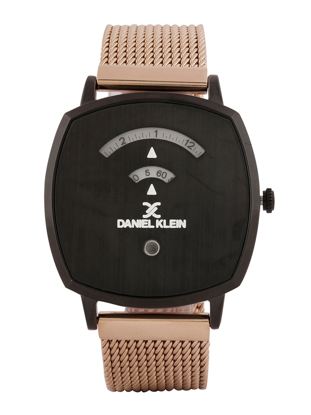 

Daniel Klein Men Black & Rose Gold Analogue Watch DK.1.12412-5