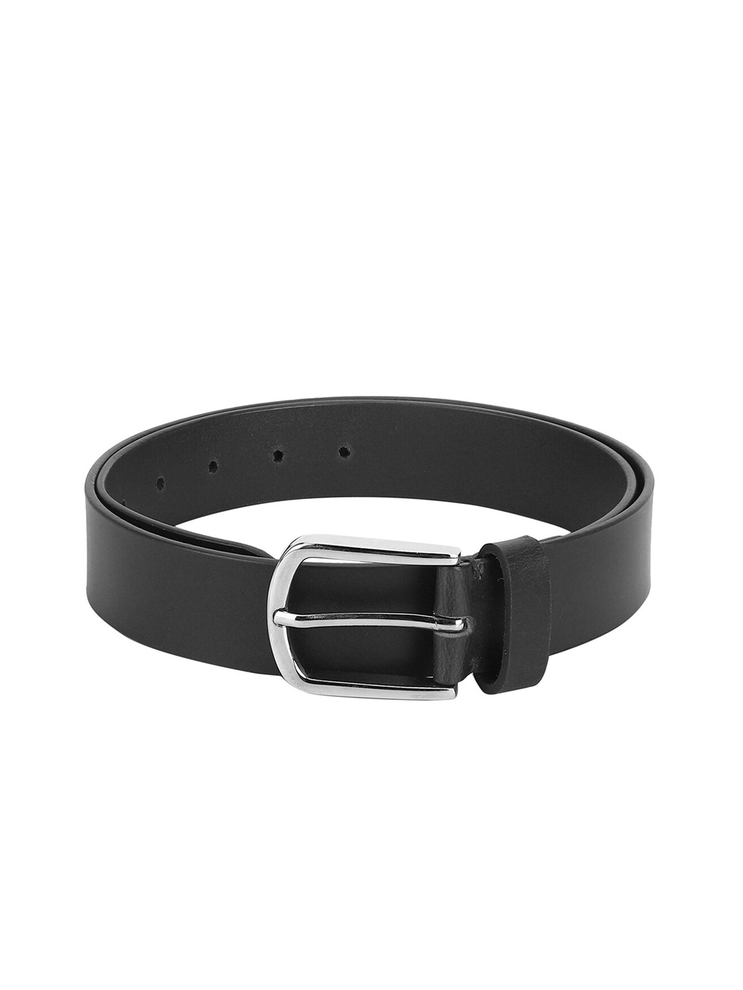

Aditi Wasan Men Black Genuine Leather Solid Belt