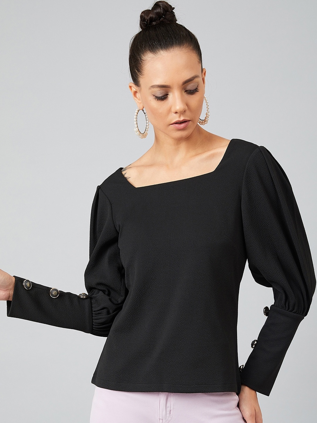 

Athena Women Black Solid Top