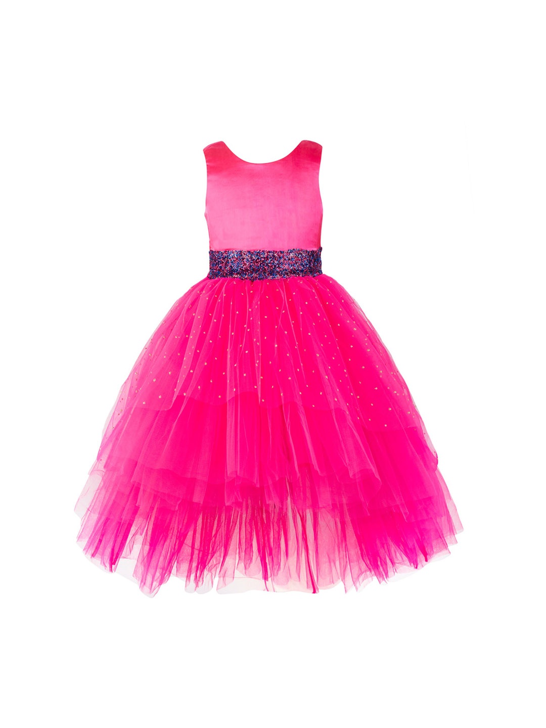 

Toy Balloon kids Girls Pink Embellished Maxi Dress