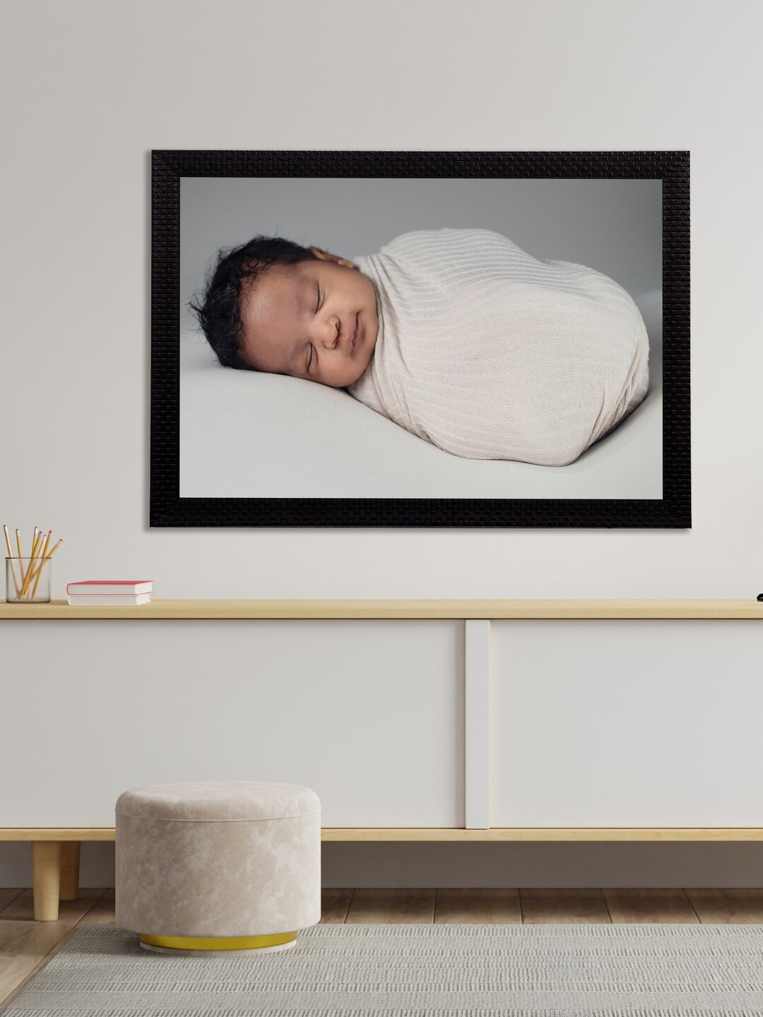 

eCraftIndia Multicolored Baby Painting Wall Art With Frame, Multi