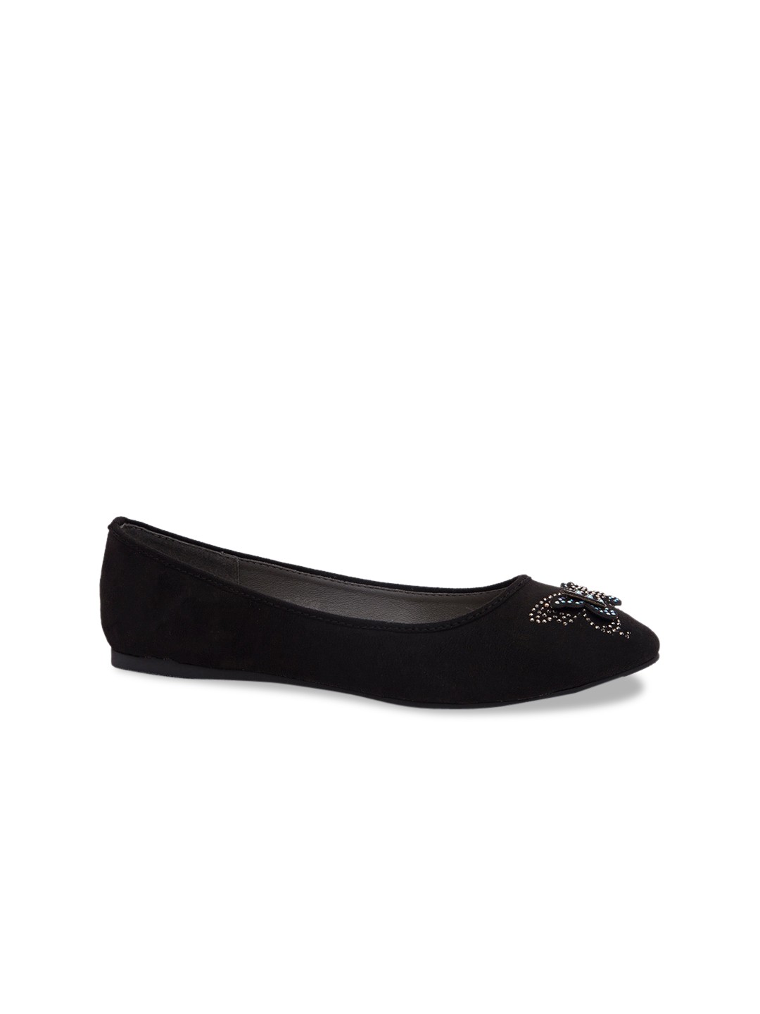 

Inc 5 Women Black Embellished Ballerinas