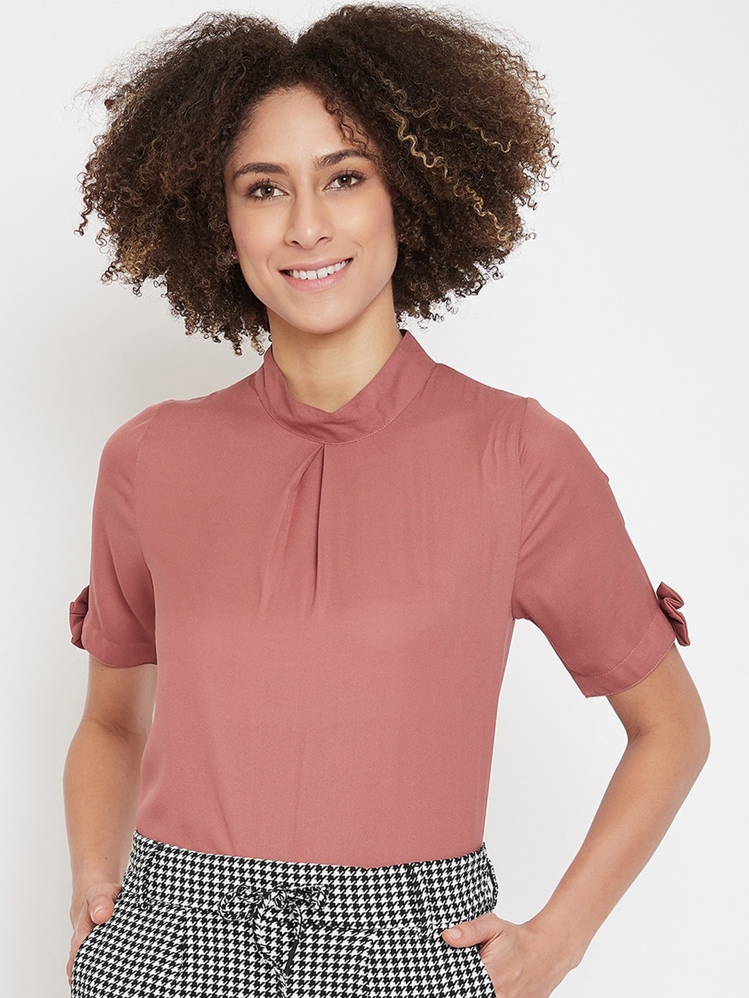 

La Zoire Women Pink Solid Top