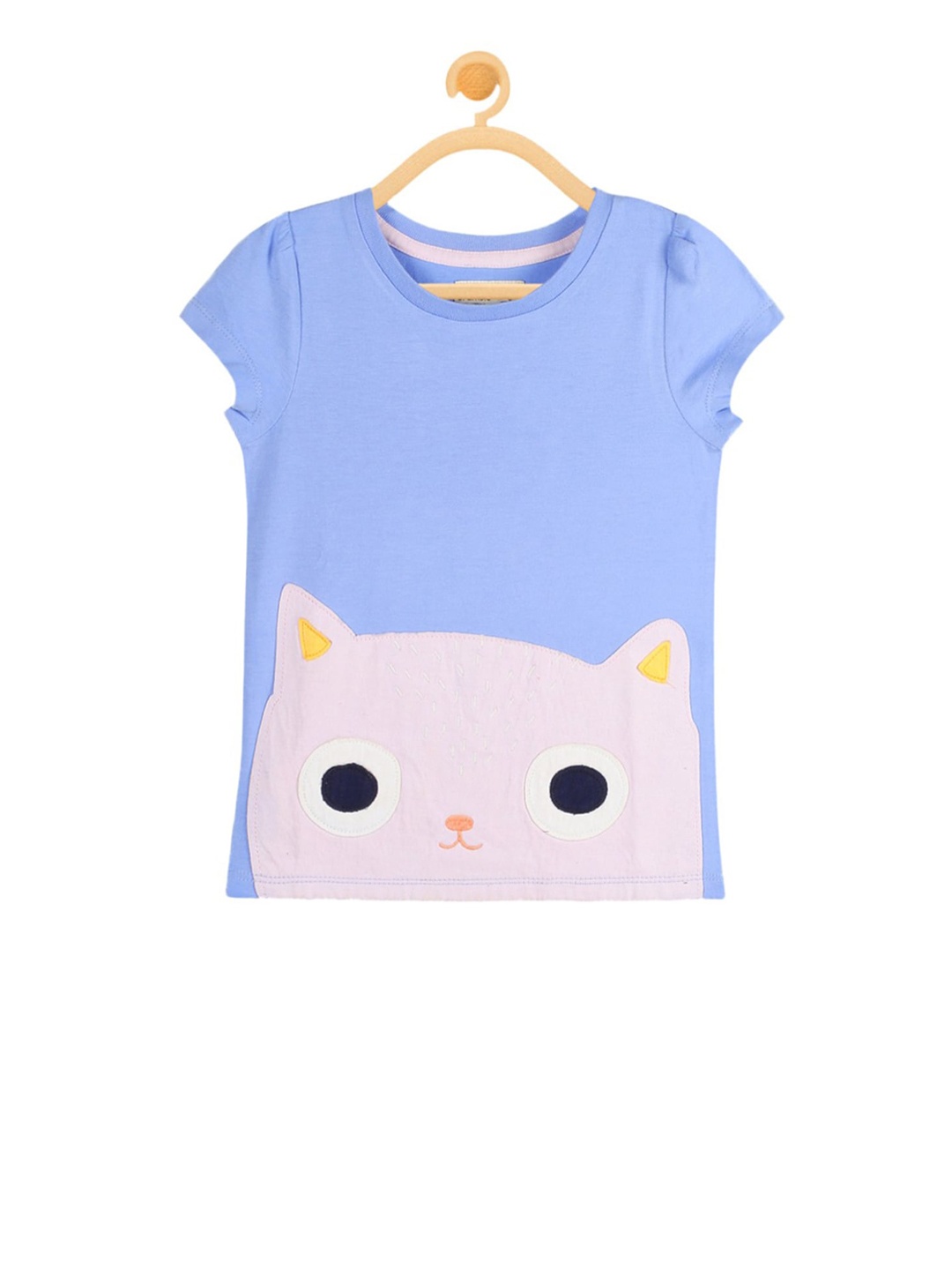 

Cherry Crumble Girls Blue Solid Top