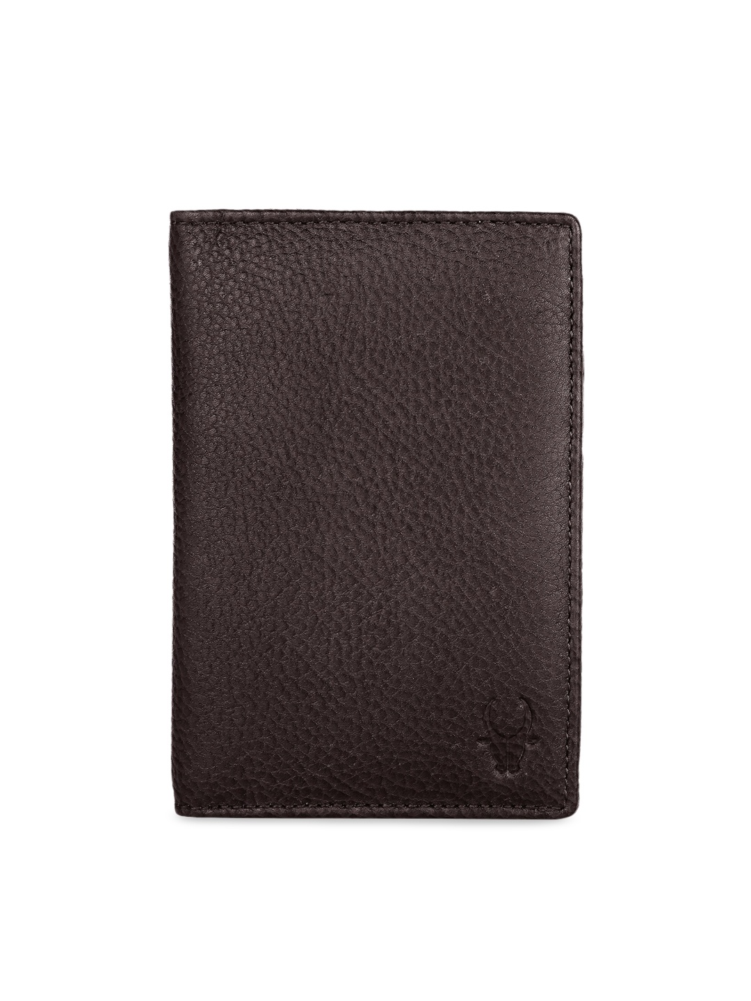

WildHorn Unisex Brown Solid Leather Passport Holder