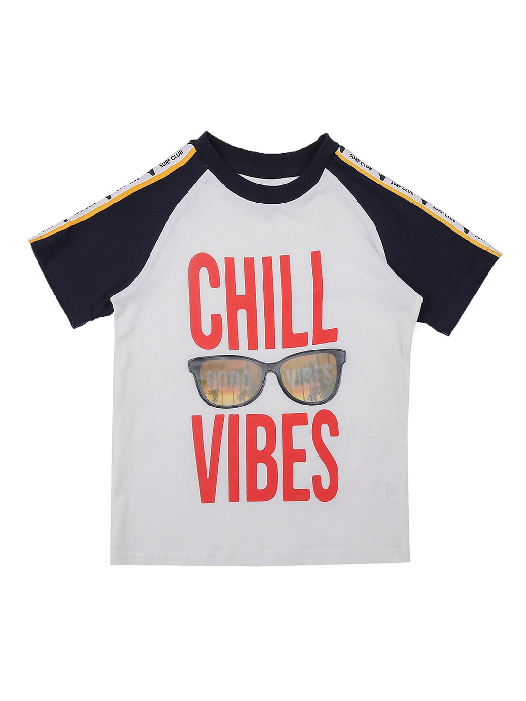 

Pantaloons Junior Boys White Printed Round Neck T-shirt