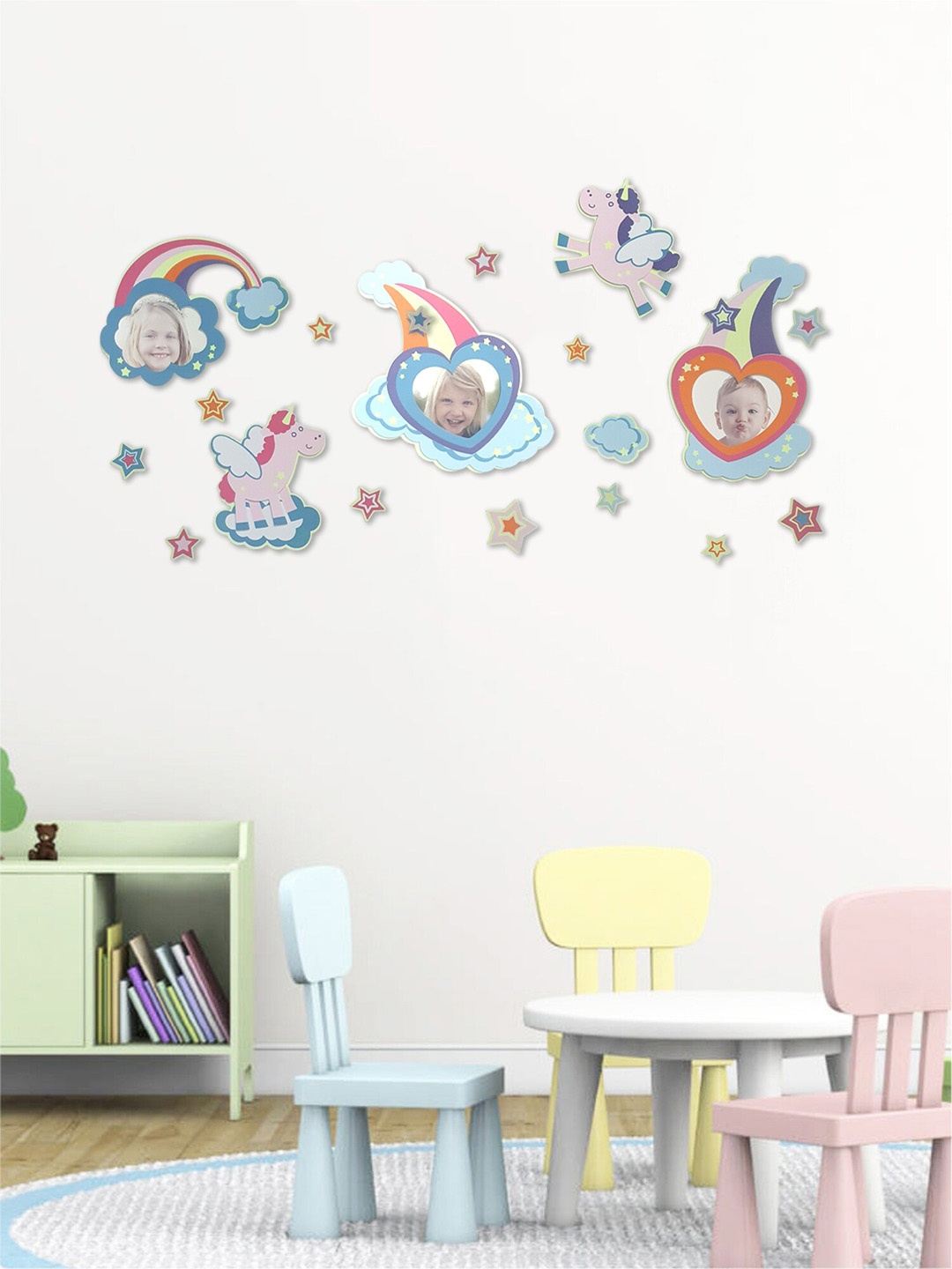 

Art Street Blue & Orange 3D Wall Decal Stickers