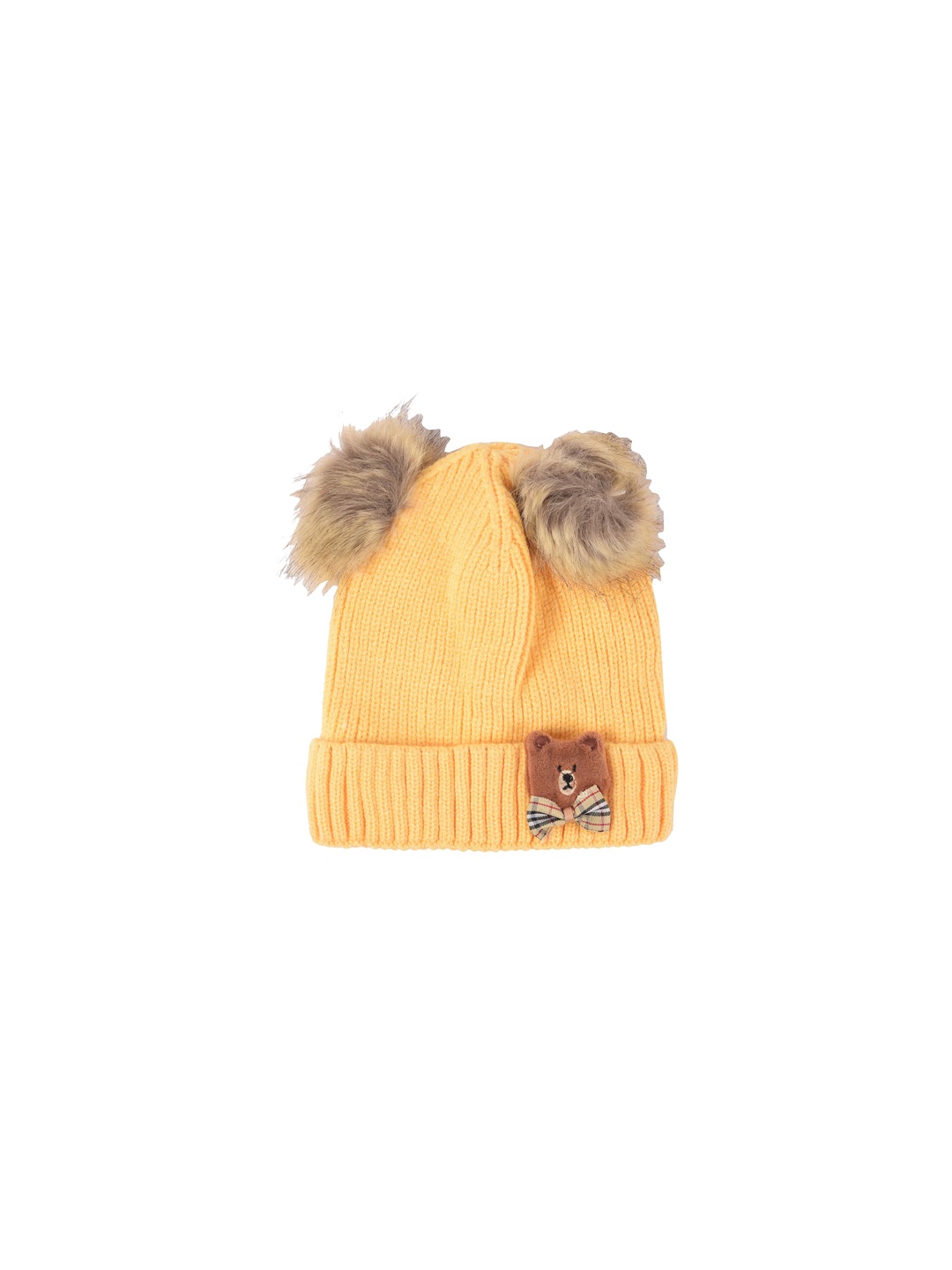 

Yellow Bee Girls Yellow Solid Beanie