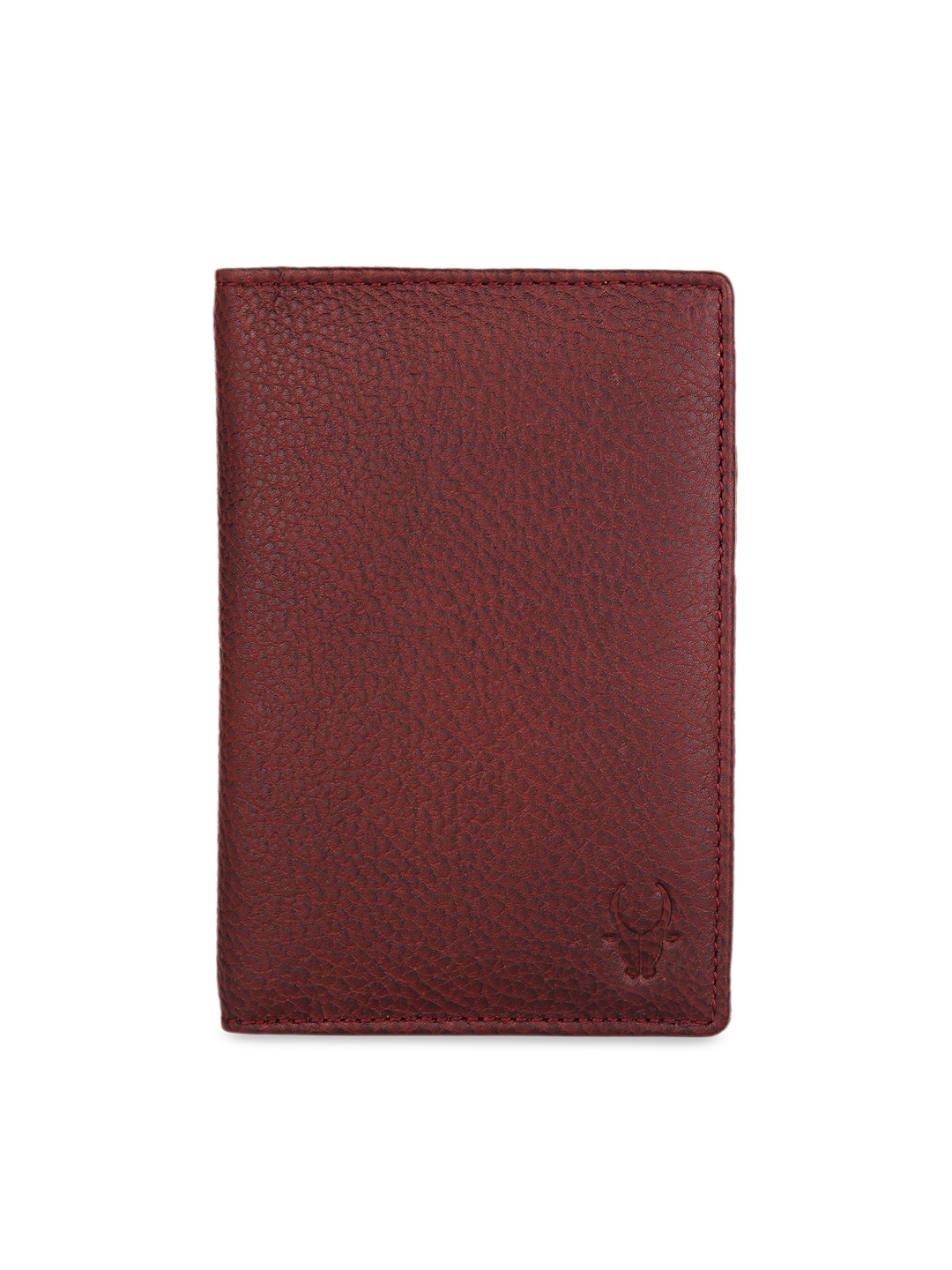 

WildHorn Unisex Maroon Solid Leather RFID Passport Holder