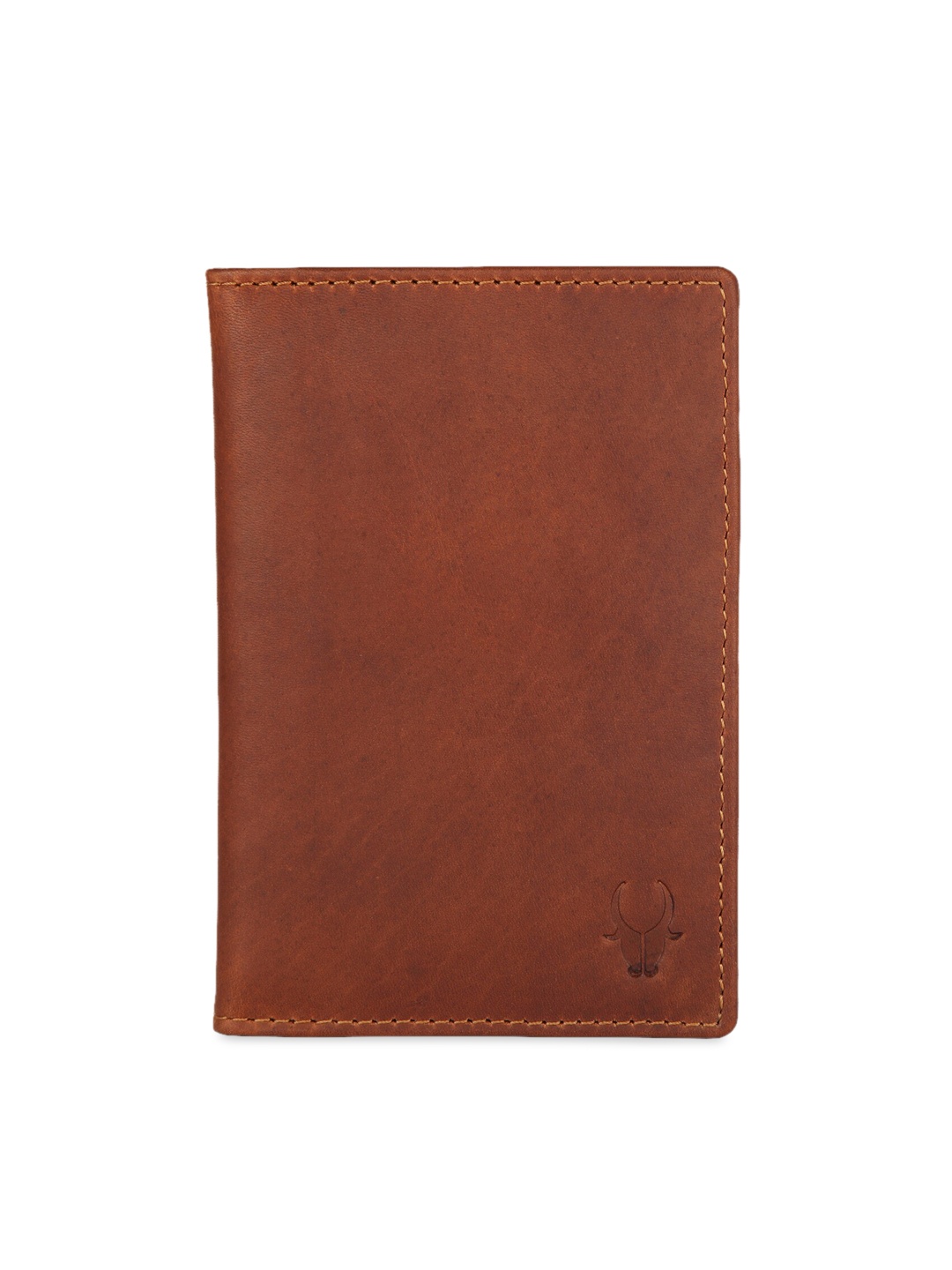 

WildHorn Unisex Brown Solid RFID Leather Passport Holder