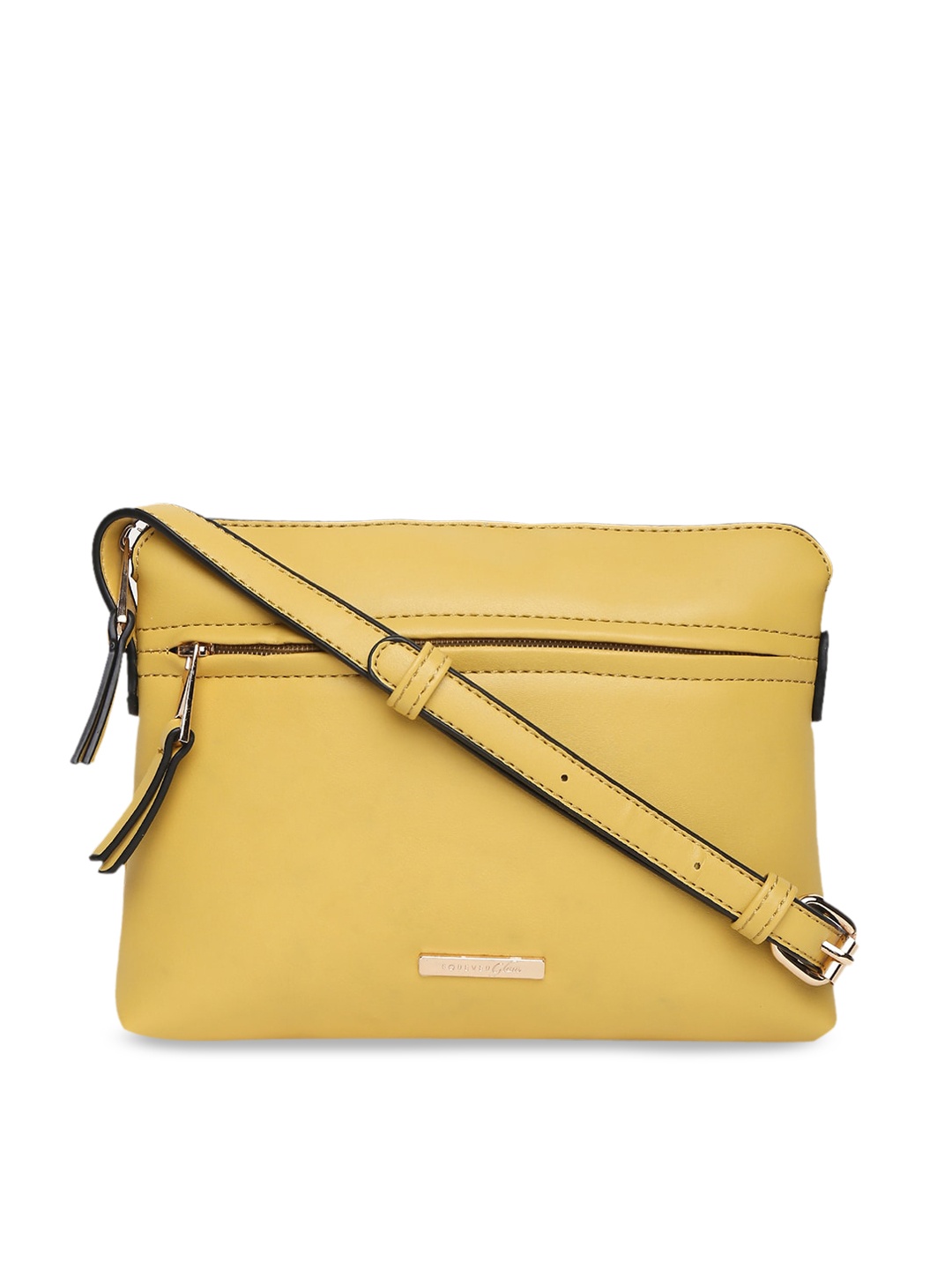 

Forever Glam by Pantaloons Yellow Solid Sling Bag