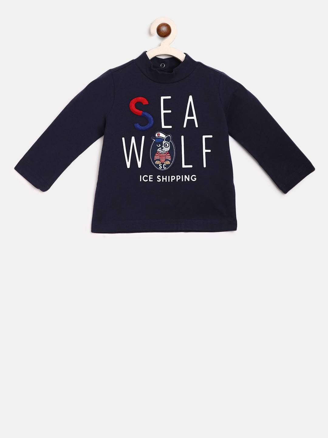 

Chicco Boys Navy Blue Printed Round Neck T-shirt