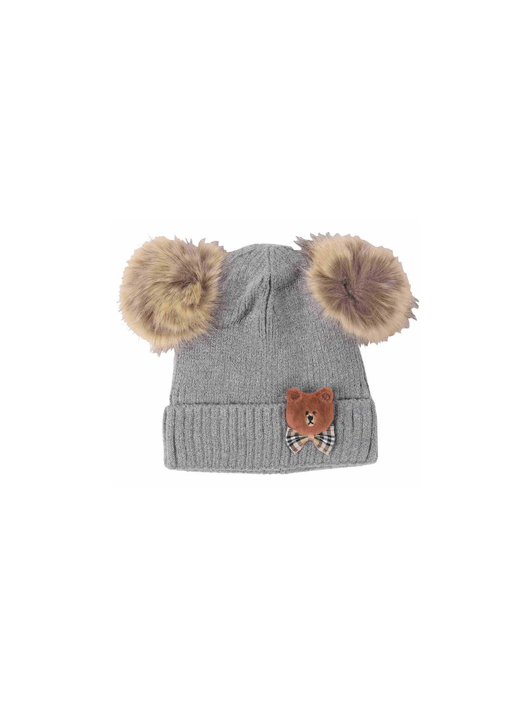 

Yellow Bee Boys Grey Solid Mumbai Indians Beanie