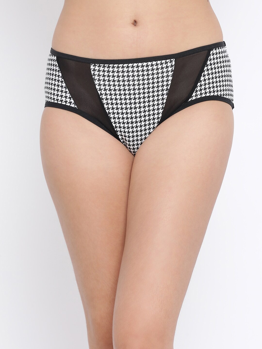 

Clovia Women Black & White Printed Hipster Briefs PN2670K13