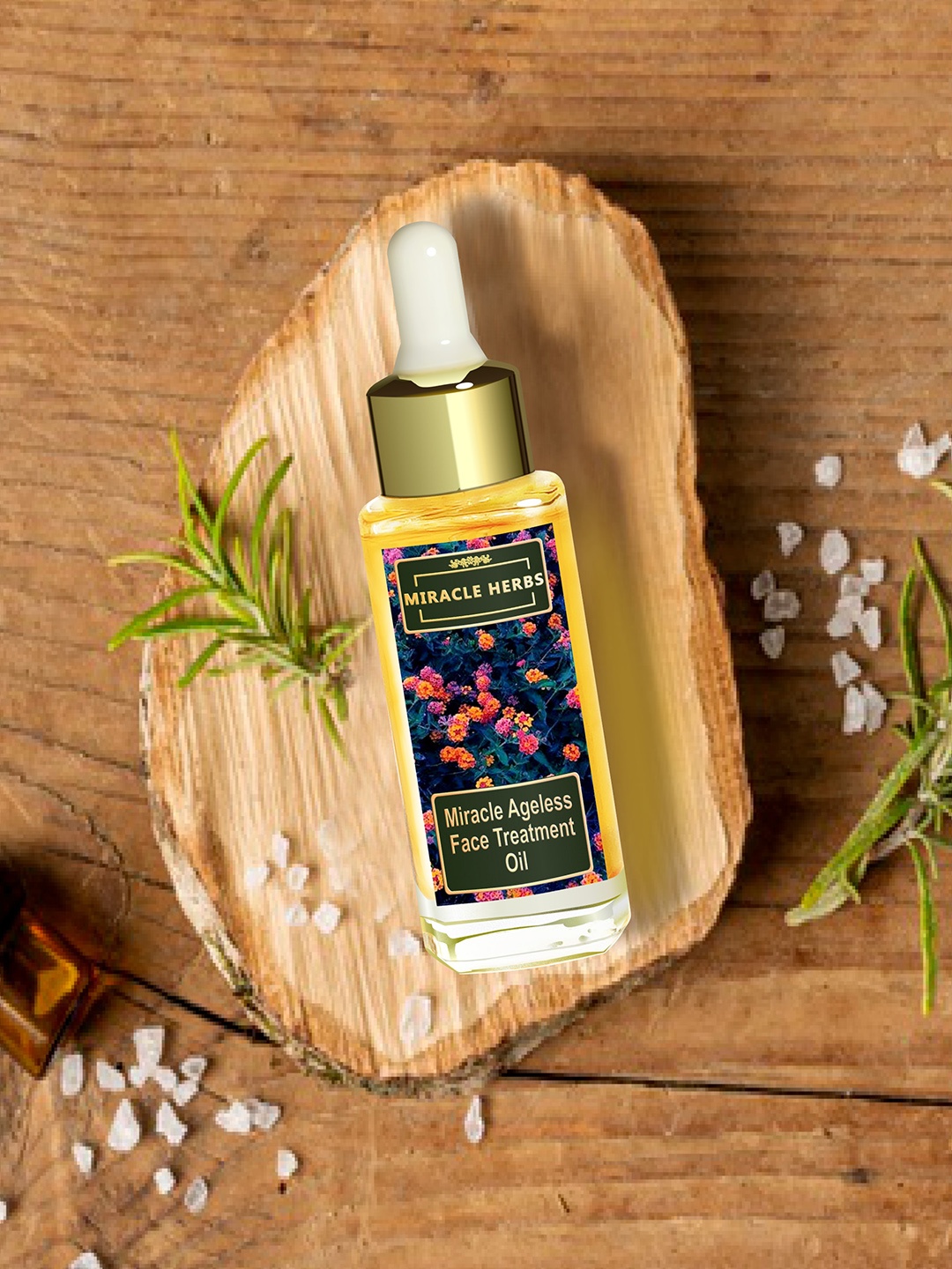 

Miracle Herbs Ageless Face Treatment Oil 30 ml, Green