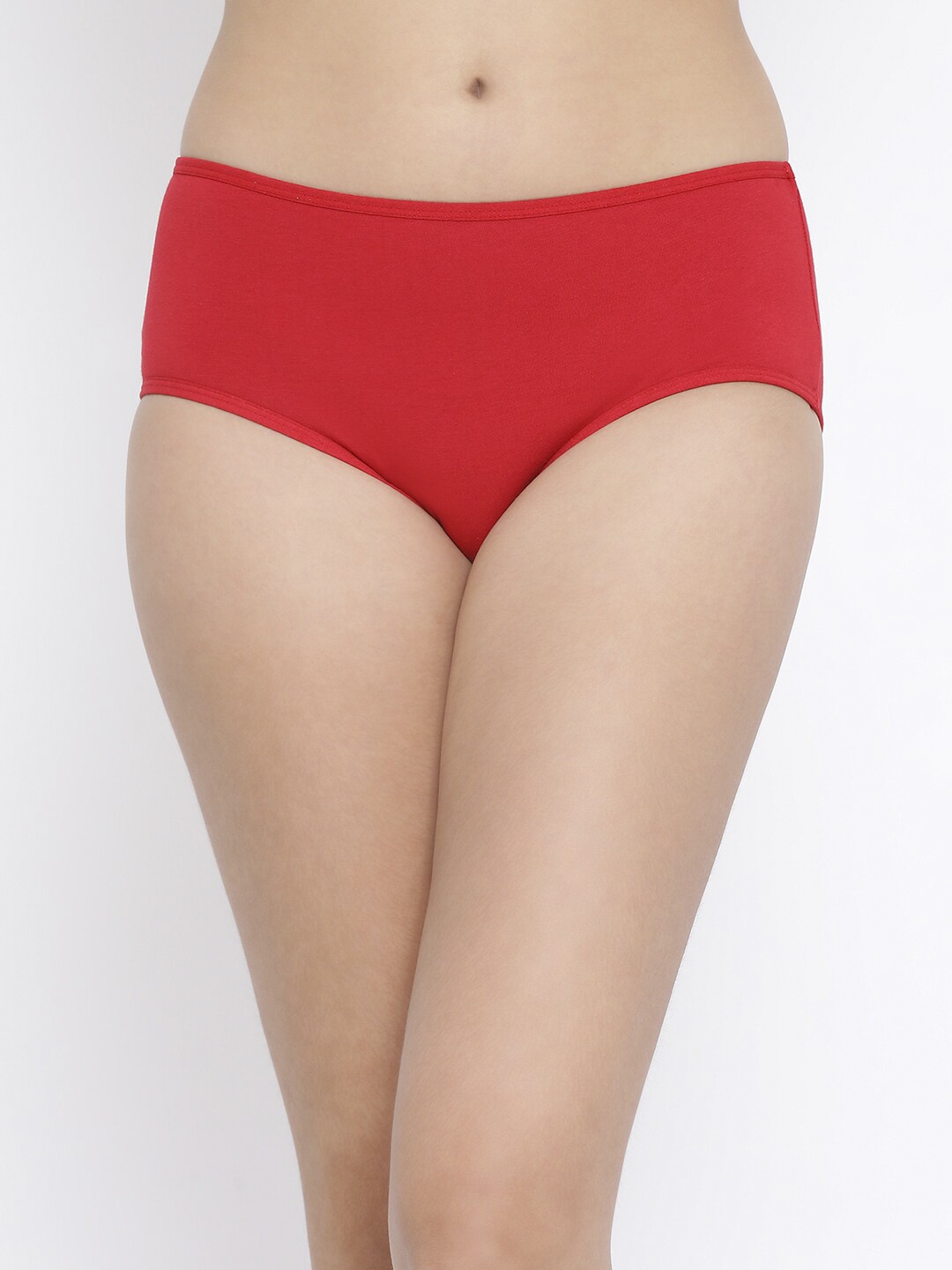 

Clovia Red & White Printed Hipster Brief PN3414Z043XL