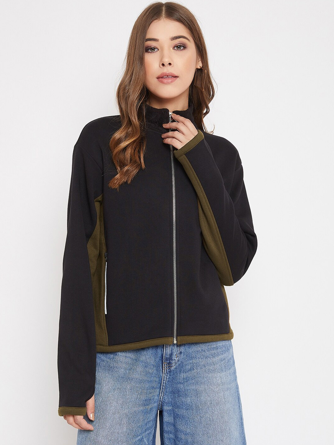 

AGIL ATHLETICA Women Black Solid Tailored Jacket