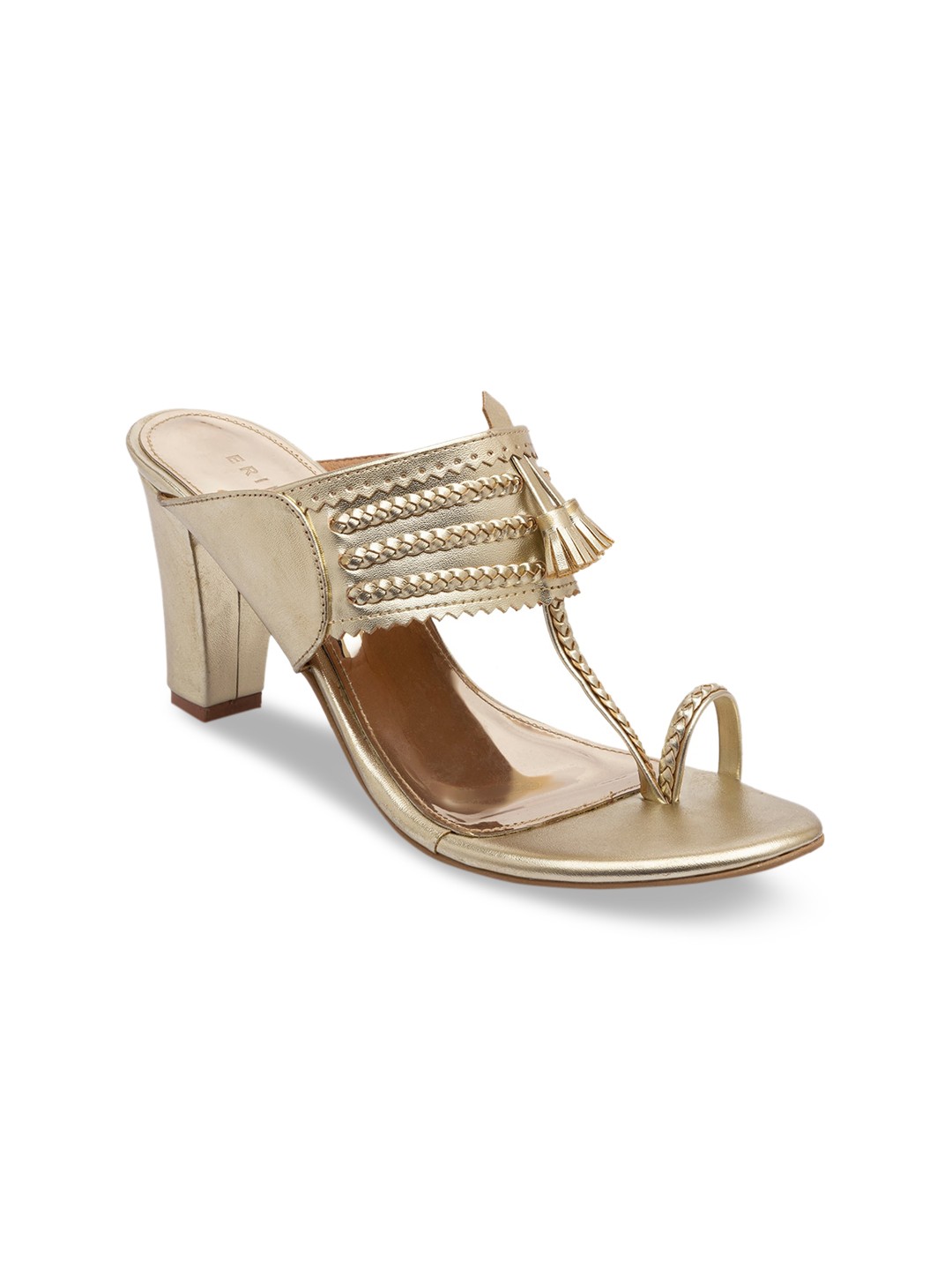 

ERIDANI Women Gold-Toned Solid Heels