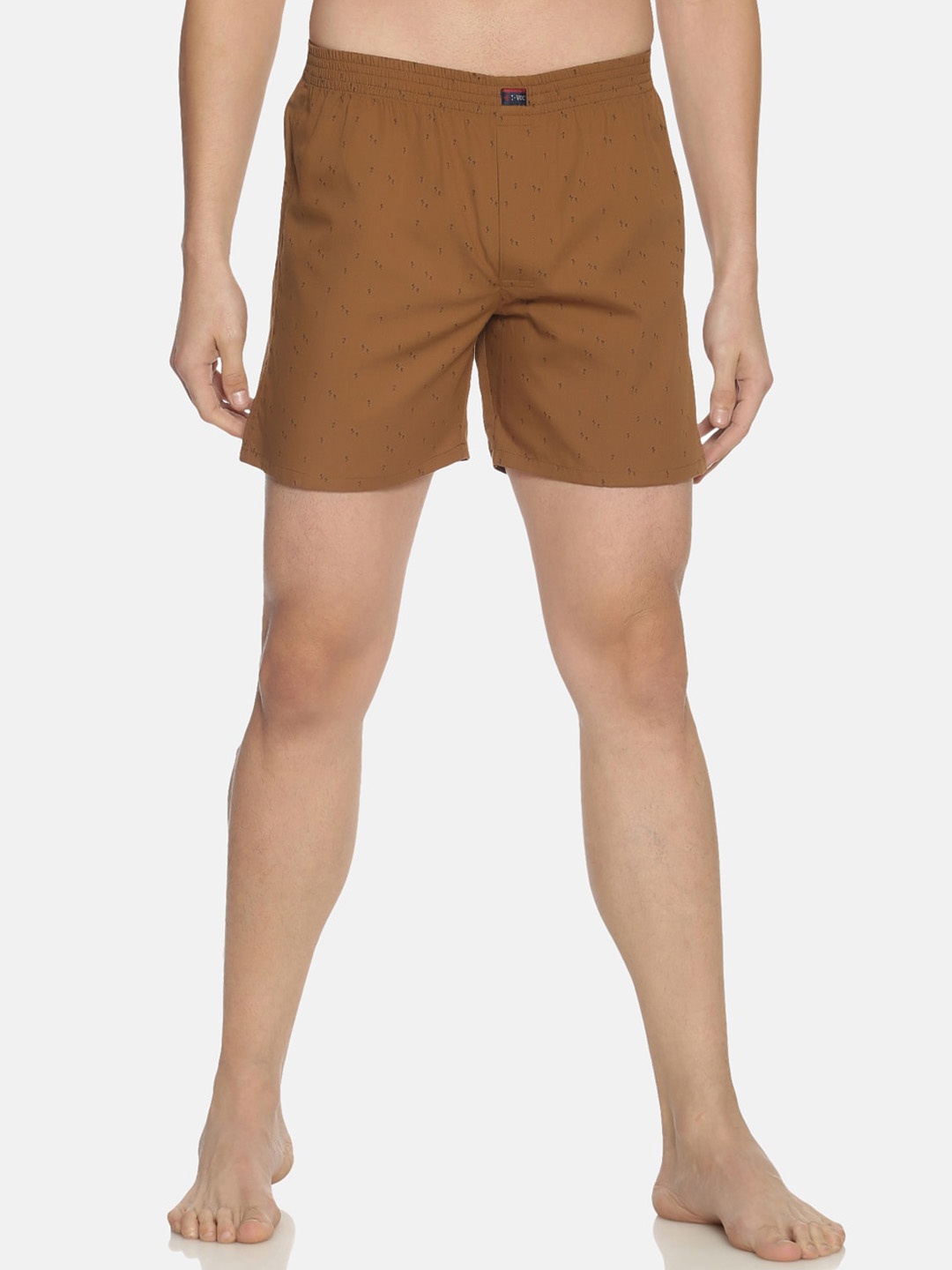 

IVOC Men Brown Printed Slim-Fit Pure Cotton Boxers IOMBS02SC03L35-3784A